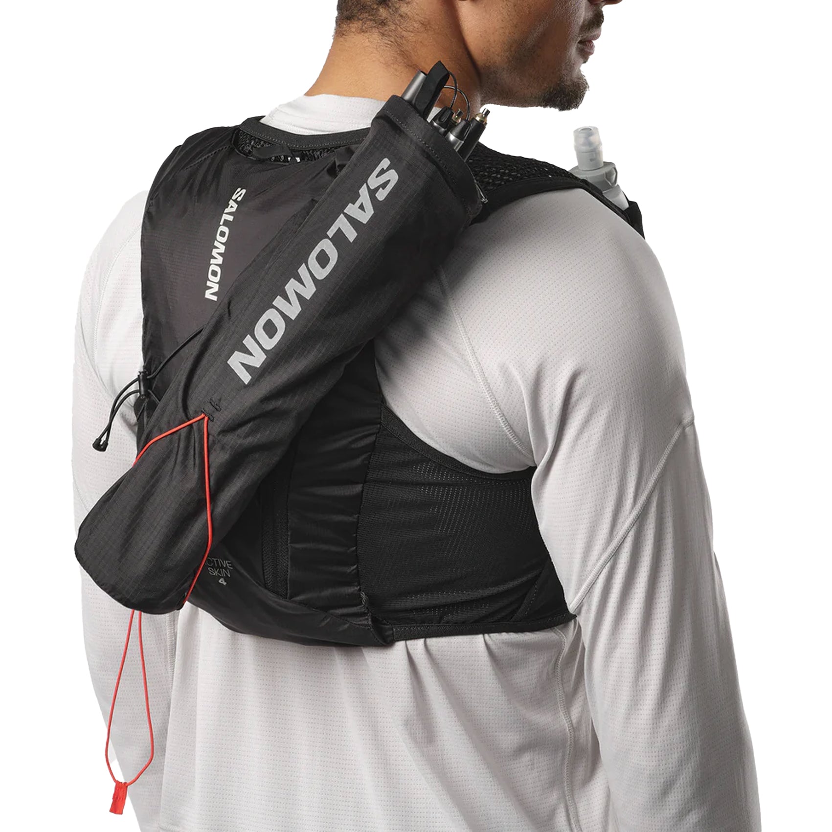 Unisex Salomon Active Skin 4 Hydration Vest Set - Lightweight Running Pack for Trail Runners & Hikers - Perfect for Long Distance Running, Hiking & Outdoor Adventures