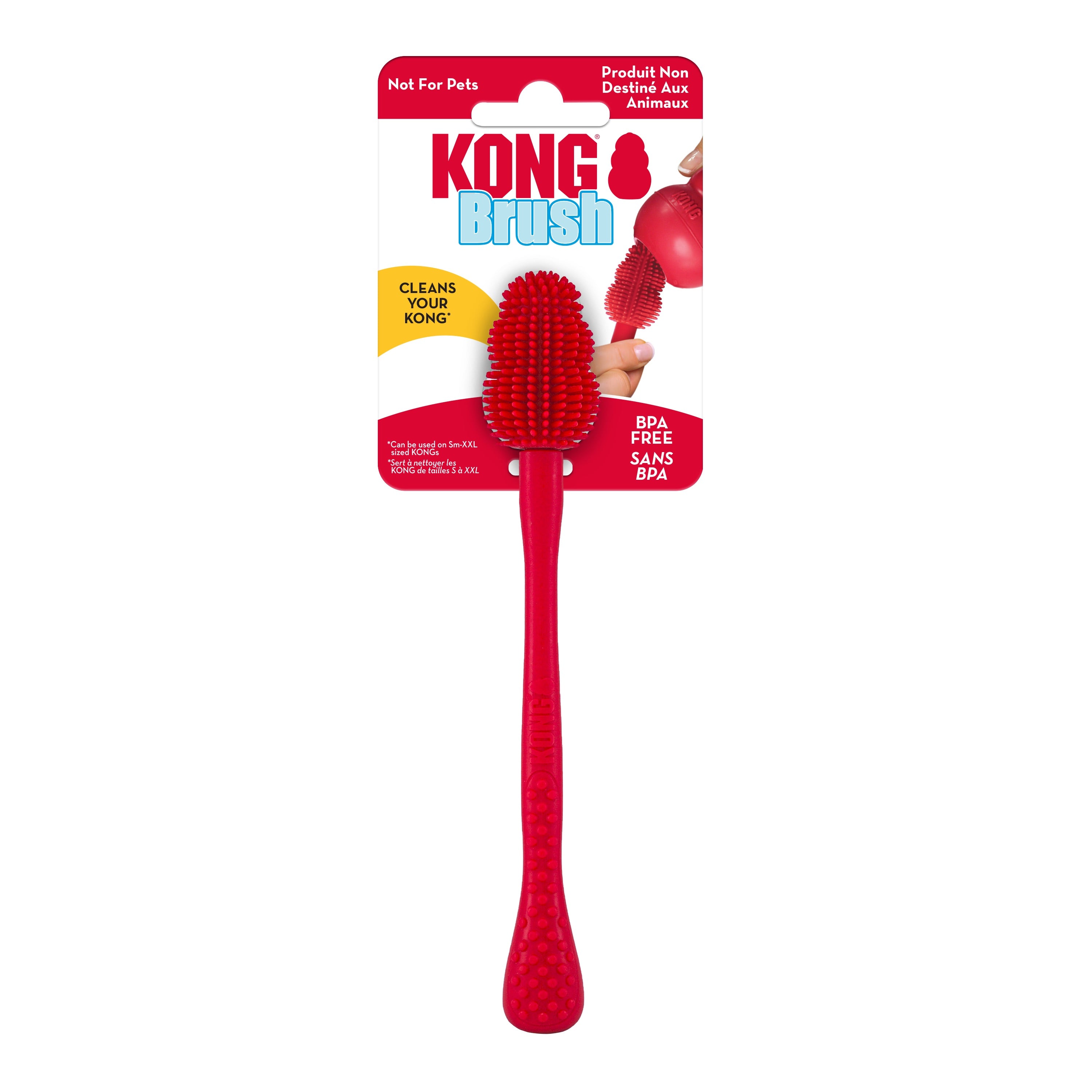 Honeycomb-Shaped Kong Cleaning Brush for Dogs - Durable Pet Toy Cleaner for Kong Chew Toys - Perfect for Removing Dirt & Debris from Tough-to-Clean Areas