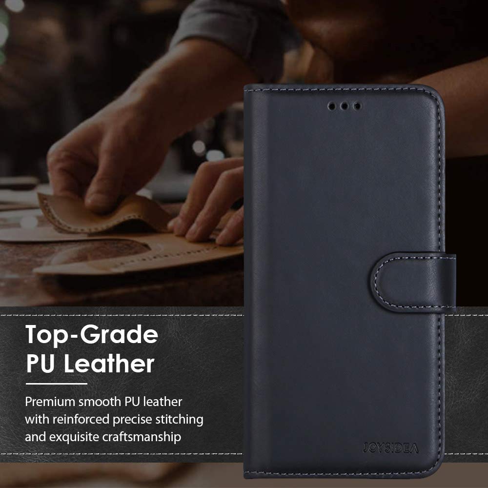 Premium Luxury PU Leather iPhone Xs Max Case (6.5 inch) - Magnetic Wallet with Card Holder, Kickstand & Shockproof Protection - Black | Perfect for Business, Travel & Everyday Use