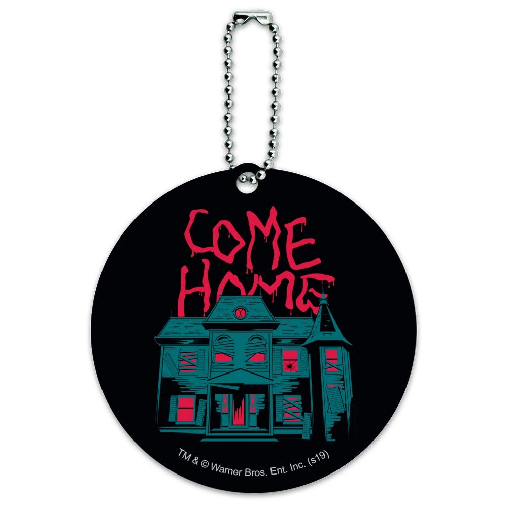 IT Chapter 2 Come Home Round Luggage ID Tag Card for Suitcases & Carry-On Bags - Perfect for Travel Identification and Horror Movie Fans
