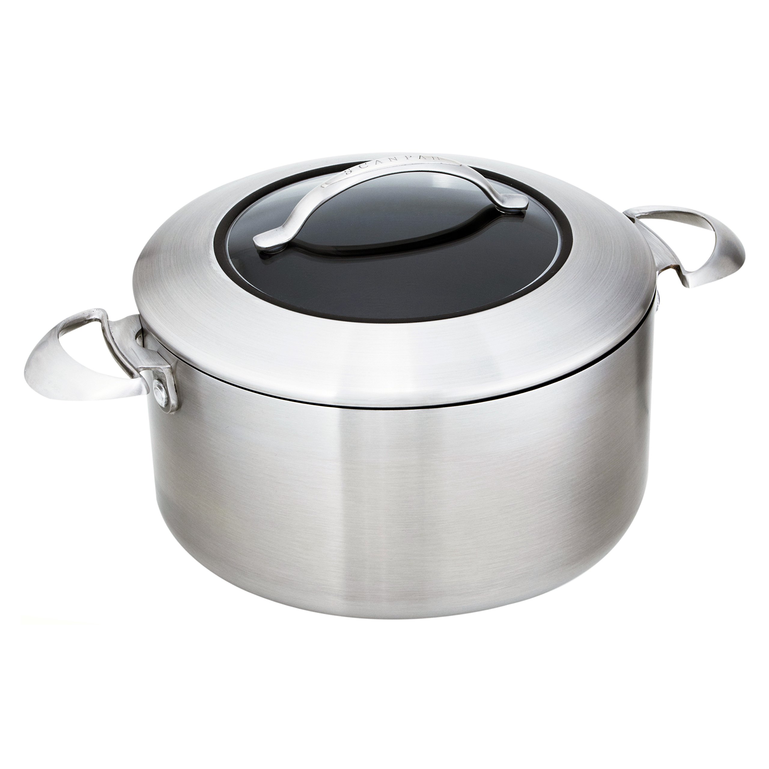 Scanpan CTX 7.5 Quart Stainless Steel Covered Dutch Oven - Perfect for Braising, Stewing & Baking - Ideal for Home Chefs & Professional Kitchens