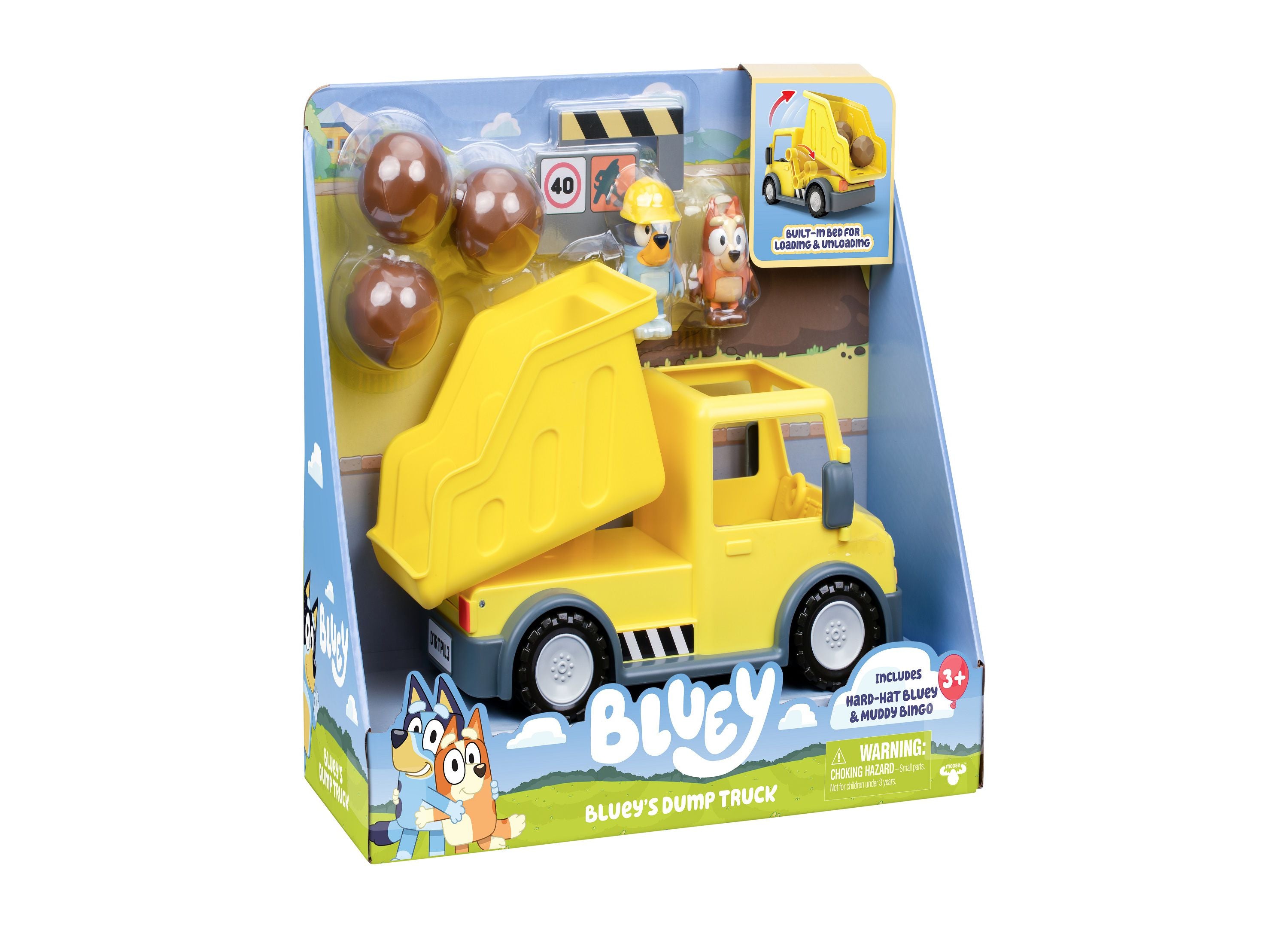 Bluey's Adventure Series Dump Truck Toy with Exclusive Figures - Fun Construction Play for Kids, Perfect Gift for Bluey Fans | Pretend Play, Birthday & Christmas Present