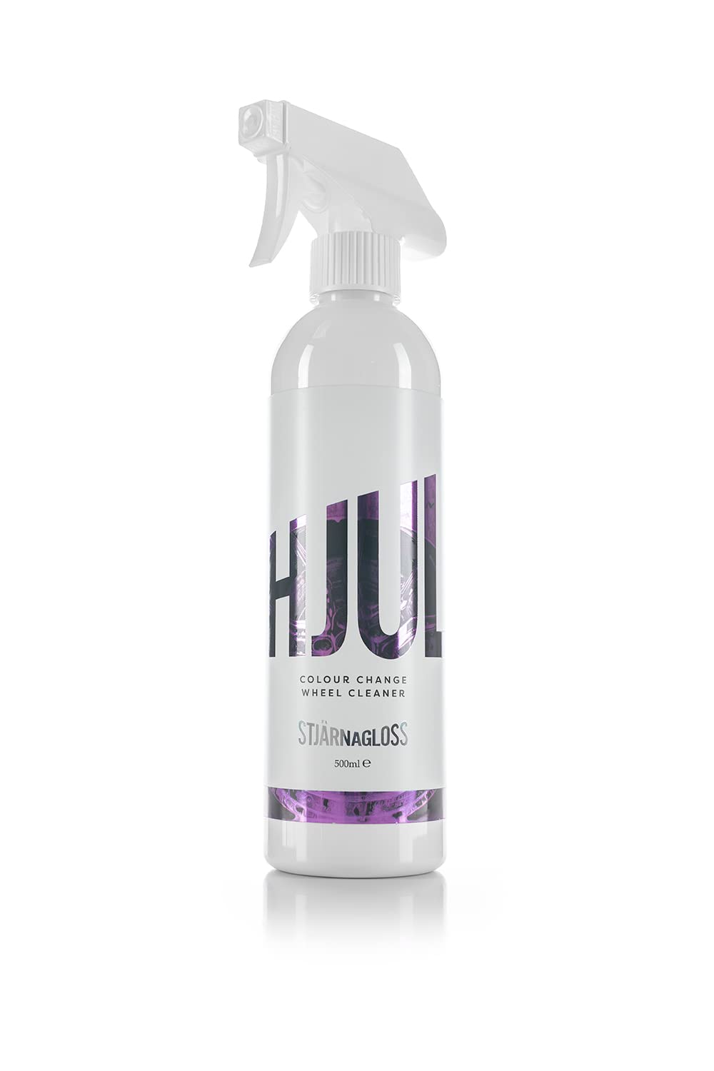 Stjarnagloss Hjul Wheel Cleaner - pH Neutral Color Changing Wheel Cleaner for Cars & Trucks, Removes Road Grime, Brake Dust & Tar - 500ml for Easy Wheel Cleaning & Maintenance