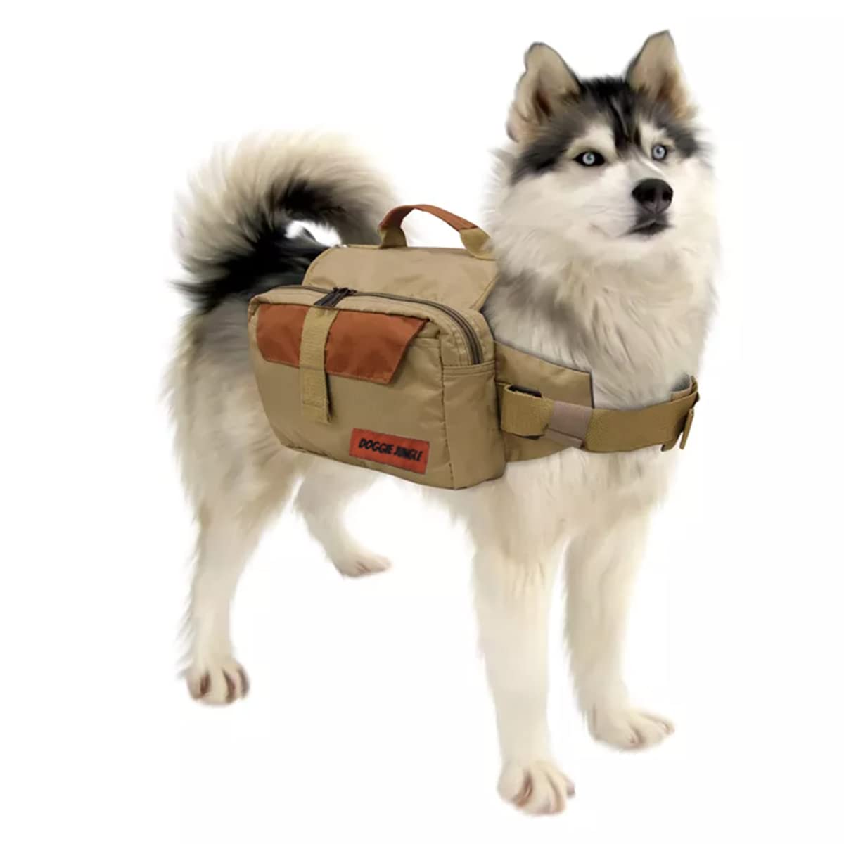 Durable Dog Backpack Harness with Pockets - Adjustable Hiking Gear for Medium & Large Dogs - Perfect for Outdoor Adventures, Camping & Travel Accessories