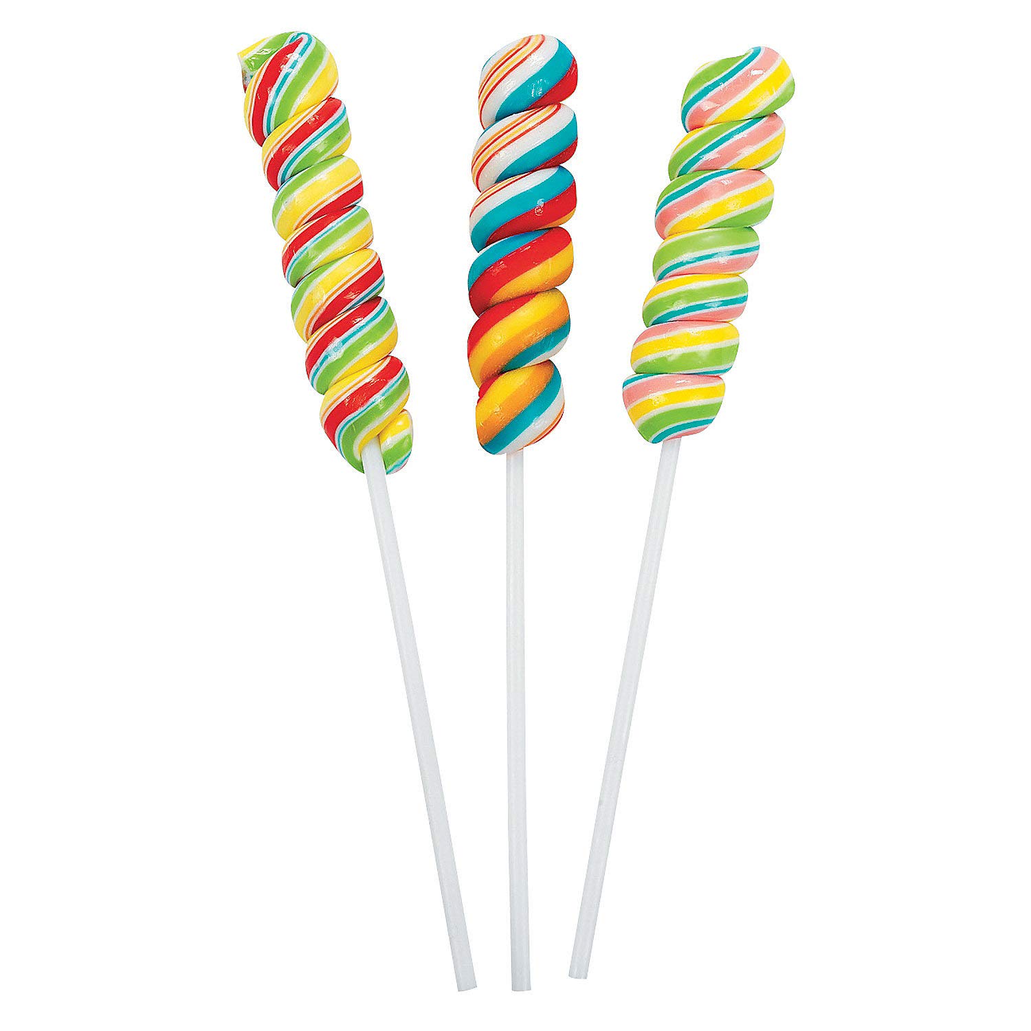 Colorful Rainbow Candy Lollipops - 12 Pack Bulk Candy for Parties, Favors & Gifts - Sweet Treats for Birthdays, Holidays & Special Events