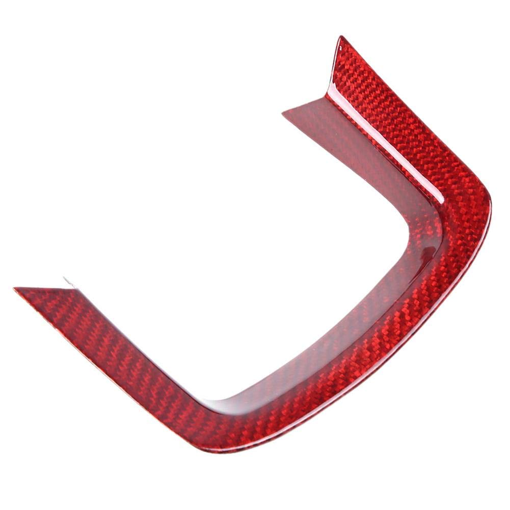 Qiilu Red Carbon Fiber Steering Wheel Trim for Range Rover Sport 2014-2017 | Luxury Car Interior Upgrade | Perfect for Off-Roading & Daily Commuting
