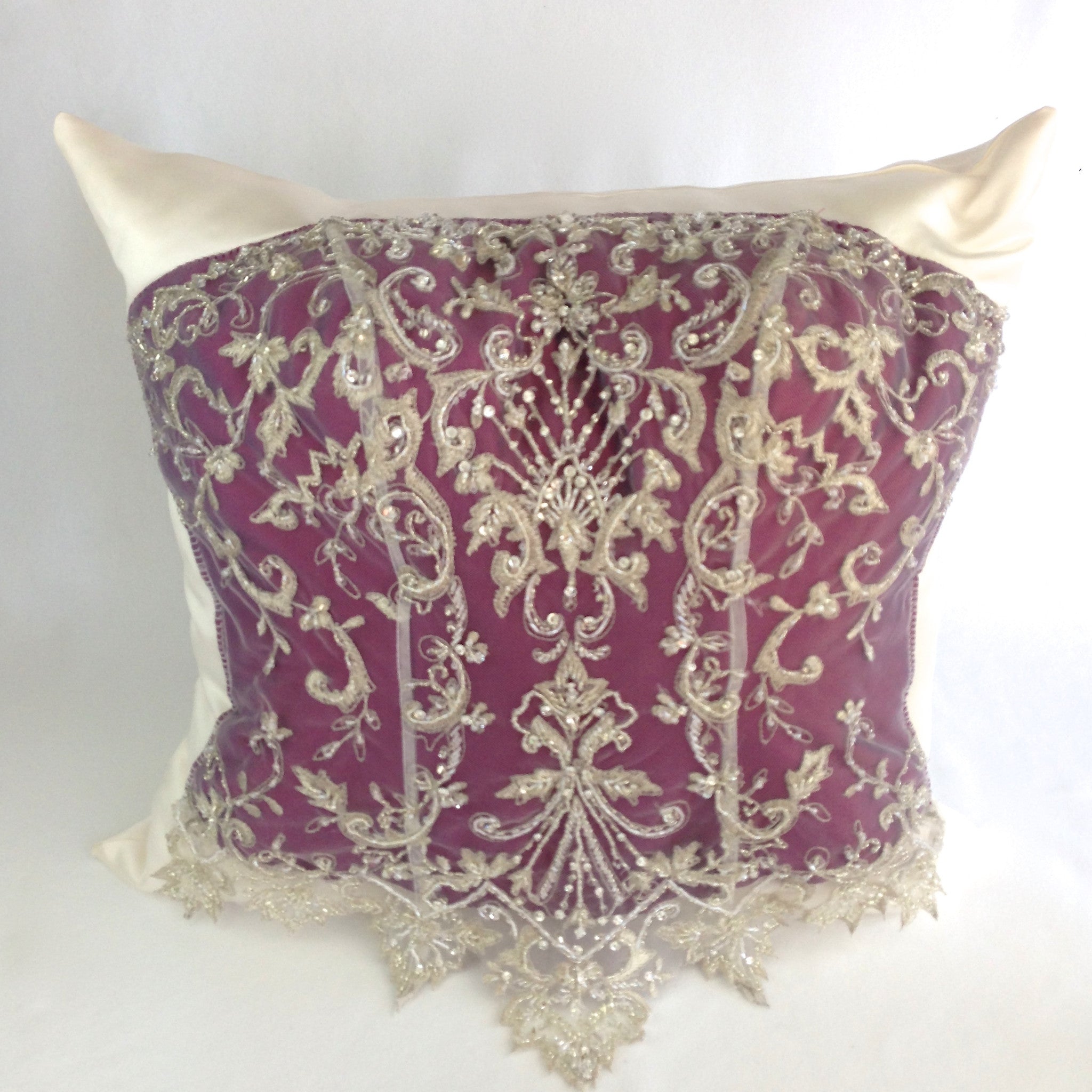 Custom Wedding Dress Keepsake Cushion - Handmade Bridal Memory Pillow for Anniversary Gifts & Home Decor | Perfect for Displaying Your Wedding Gown as a Sentimental Home Accent