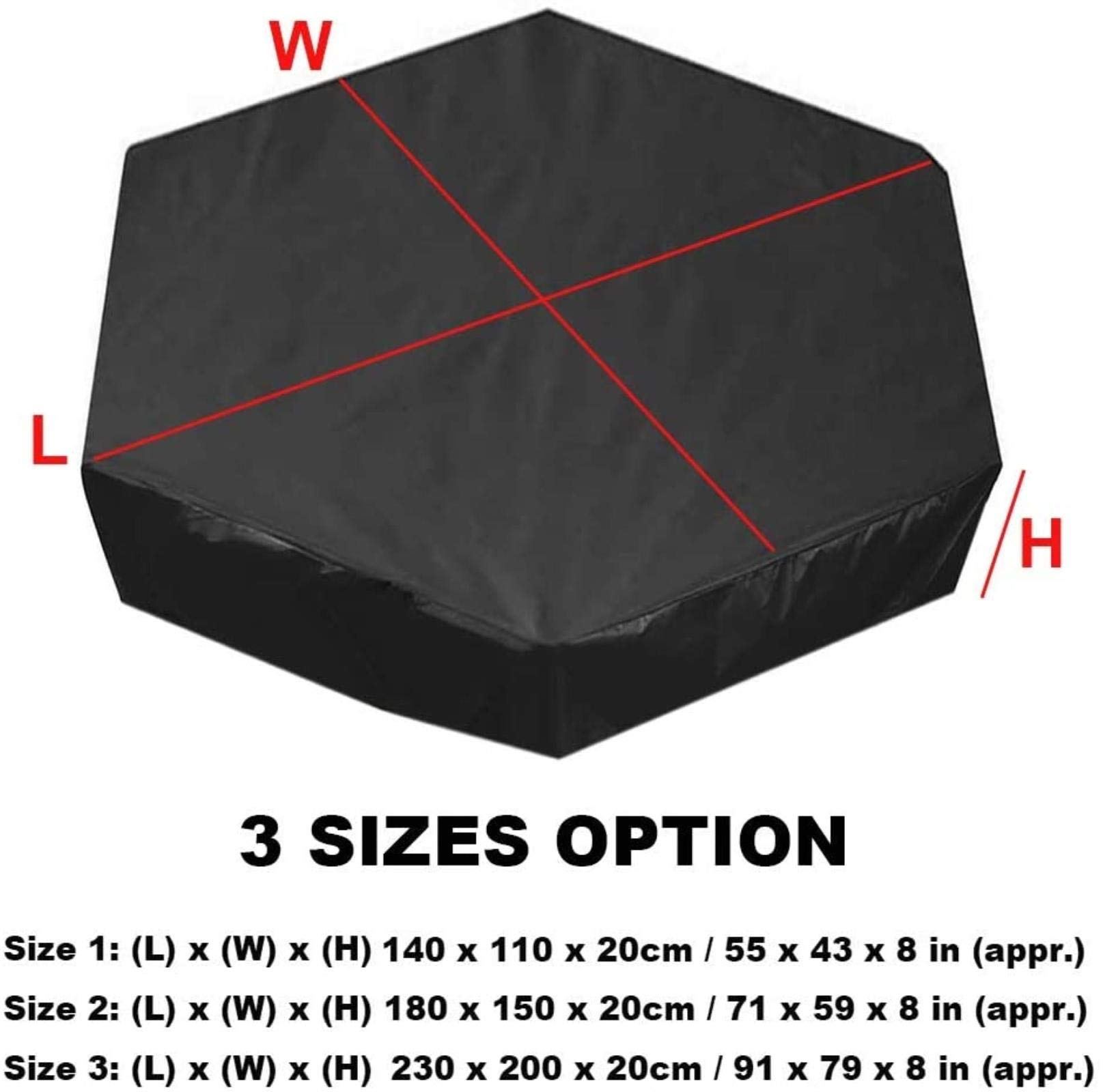 Waterproof Hexagonal Sandbox Cover - Outdoor Oxford Fabric Sand Pit Protector for Kids' Toys & Patio Furniture, Snow & Rain Resistant - Perfect for Backyard, Playground & Garden Use