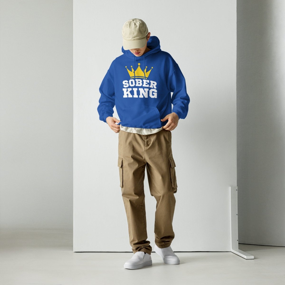 Sober King Hoodie - Stylish & Comfortable Sobriety Hoodie for Men & Women | Perfect for Recovery, AA Meetings & Everyday Wear