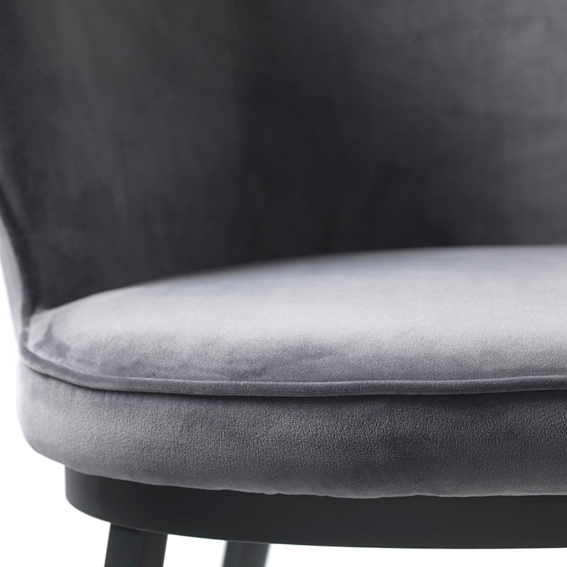 GAIN Lounge Chair - Modern Steel Grey Accent Chair for Living Room, Bedroom & Office - Comfortable Reading & Relaxation Chair with Sturdy Frame