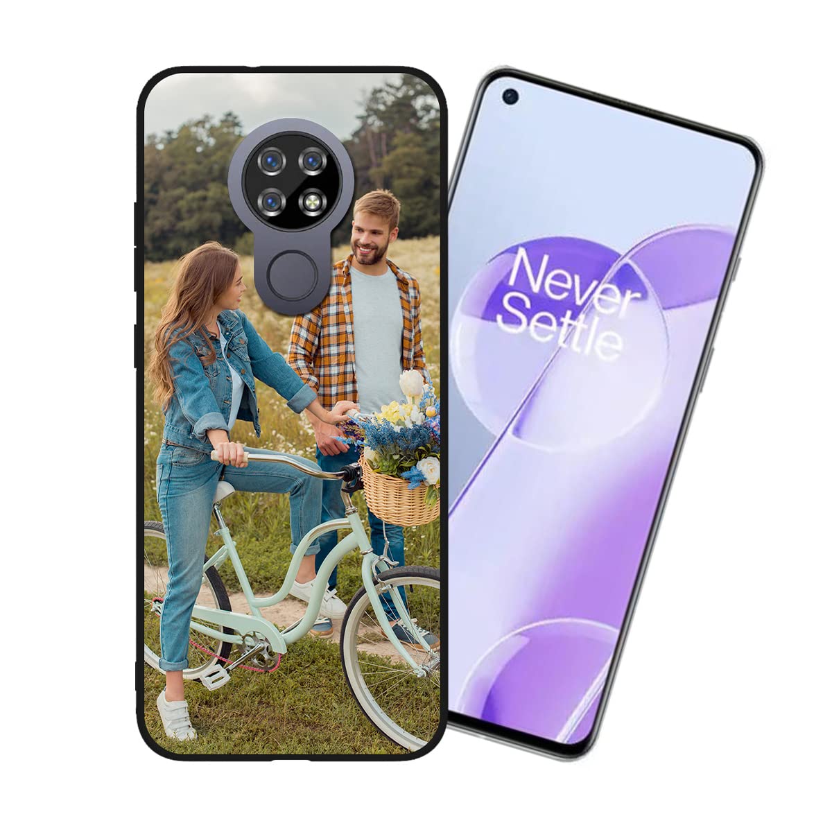 Custom OnePlus 9RT 5G Phone Case - Personalized Picture Shockproof Silicone Cover | Soft Candy Design Protective Case | Perfect Christmas Birthday Gift | Ideal for Daily Use, Travel & Outdoor Activities