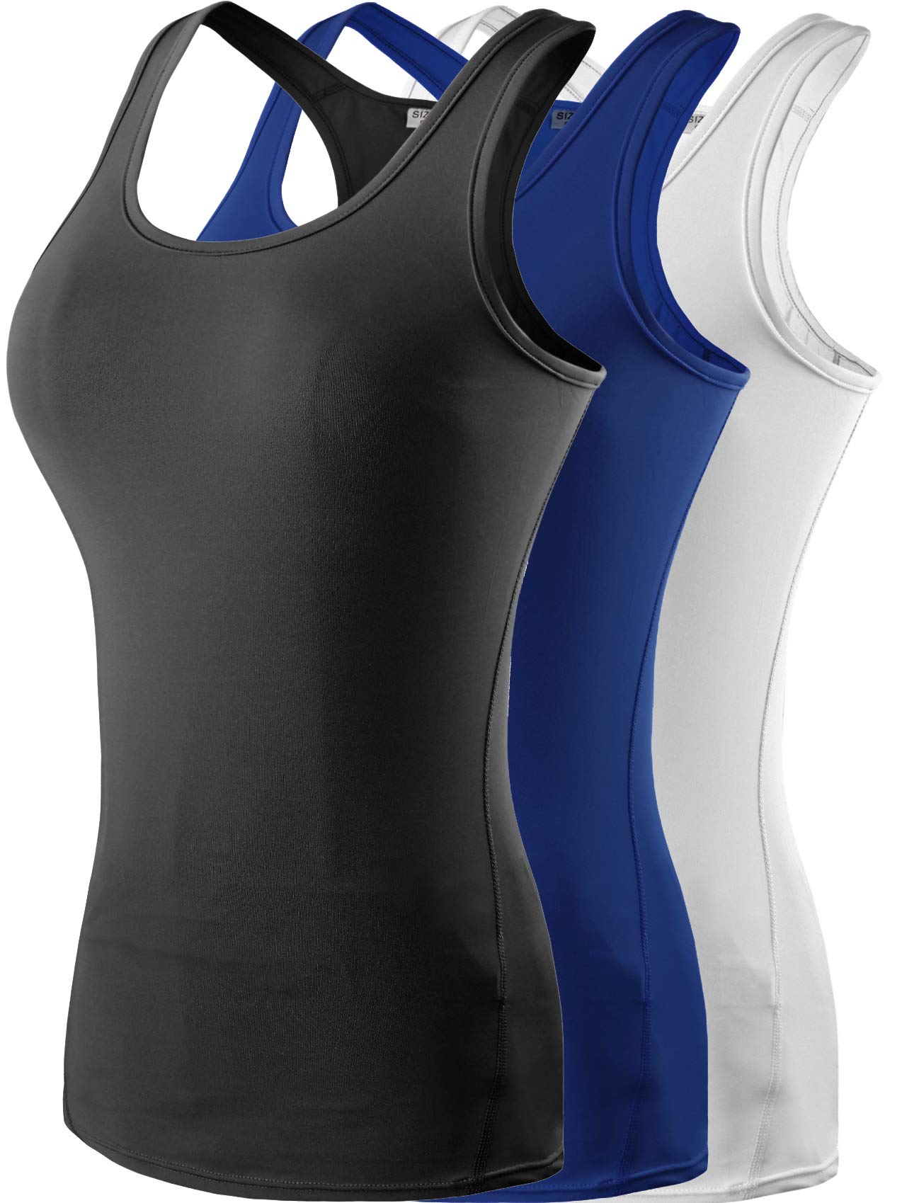 Women's Quick-Dry Compression Running Tank Top - 2/3 Pack Sleeveless Workout Shirt for Gym, Yoga & Outdoor Sports | Moisture-Wicking Athletic Top for Summer Exercise
