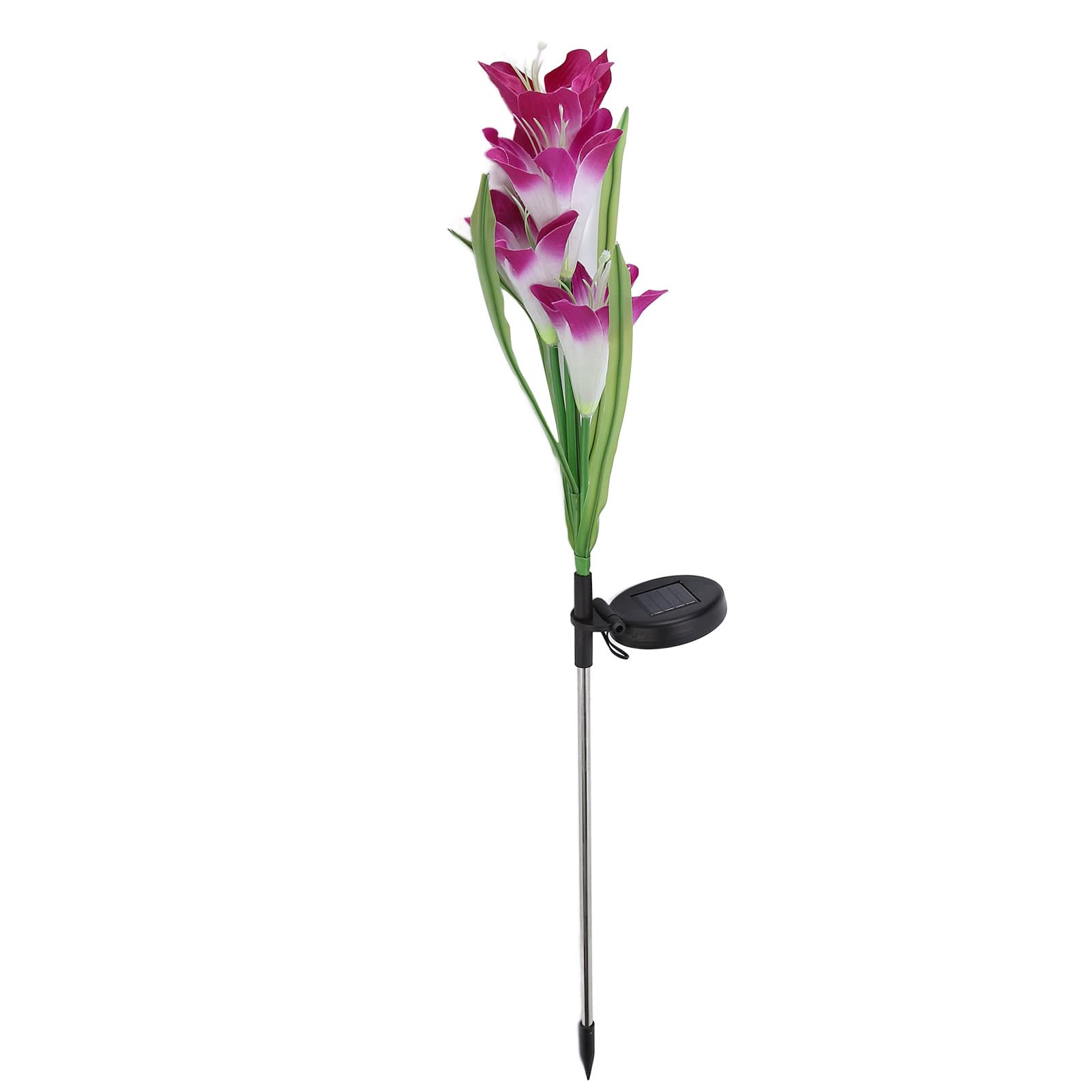 Solar Powered LED Flower Lights - Purple Outdoor Garden & Patio Decorative Lighting - Eco-Friendly, Long-Lasting Solar Landscape Lights for Backyard, Pathway & Lawn Decor