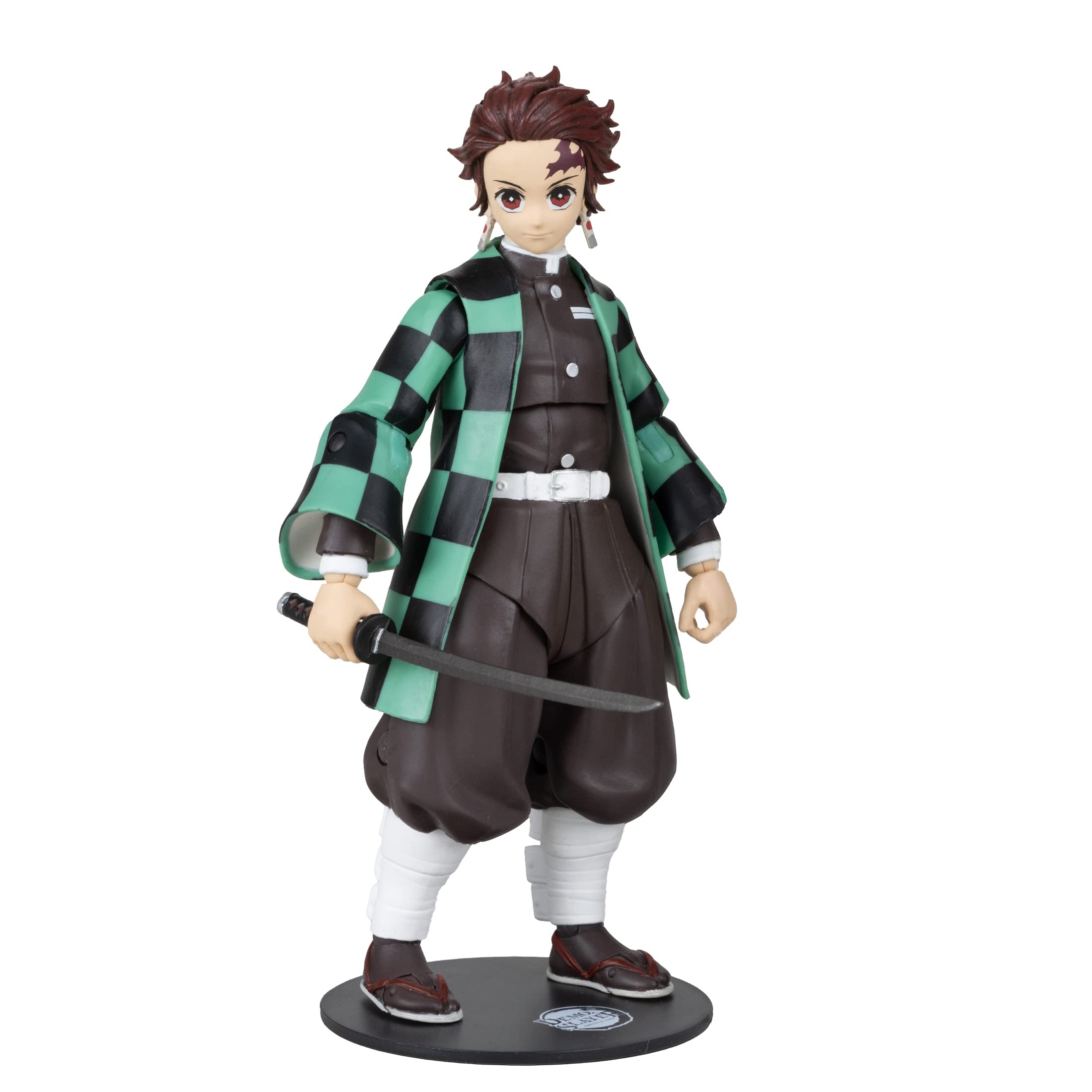 McFarlane Toys Demon Slayer 7-Inch Action Figure Wave 1 - Tanjiro Kamado Collectible Anime Figure for Display & Cosplay Play