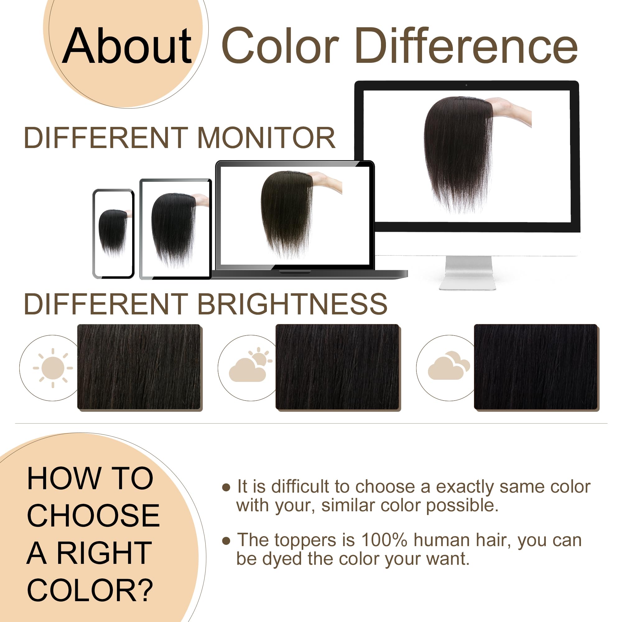 SEGO Real Human Hair Toppers for Women - No Bangs, 130% Density, 10x12cm Silk Base, 100% Remy Human Hair Clip-in Top Wiglet for Thinning Hair (16 Inch, Natural Black) - Perfect for Daily Wear, Special Occasions & Hair Volume Enhancement