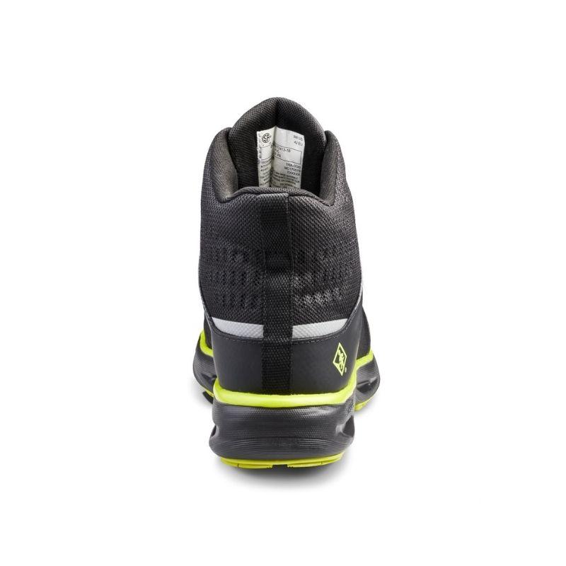 Terra Lites MID TR0A4NRTA35 Unisex Composite Toe Athletic Safety Shoes - Black/Lime | Lightweight Work Shoes for Construction, Warehouse & Industrial Safety | OSHA Compliant Work Boots for Men & Women