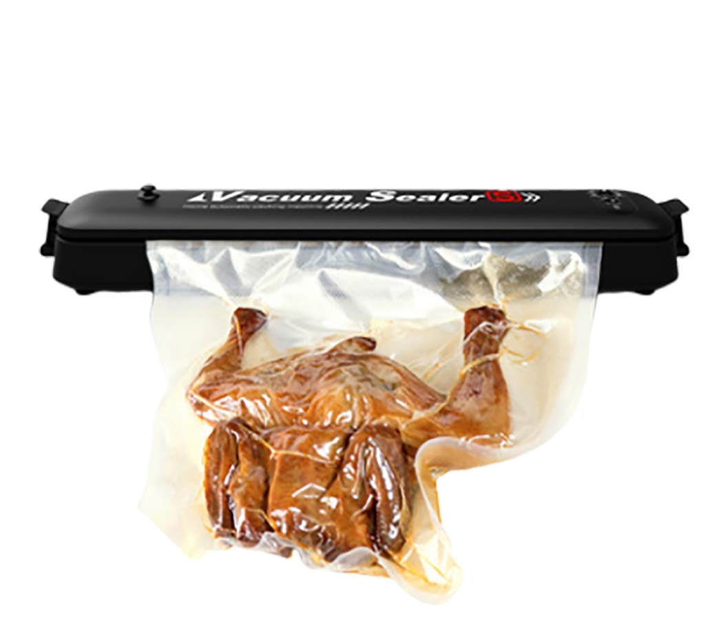 XMZFQ Automatic Vacuum Sealer Machine - One-Touch Portable Food Saver for Dry & Moist Food Preservation | Includes 15 Vacuum Bags | Perfect for Meal Prep, Sous Vide & Long-Term Food Storage