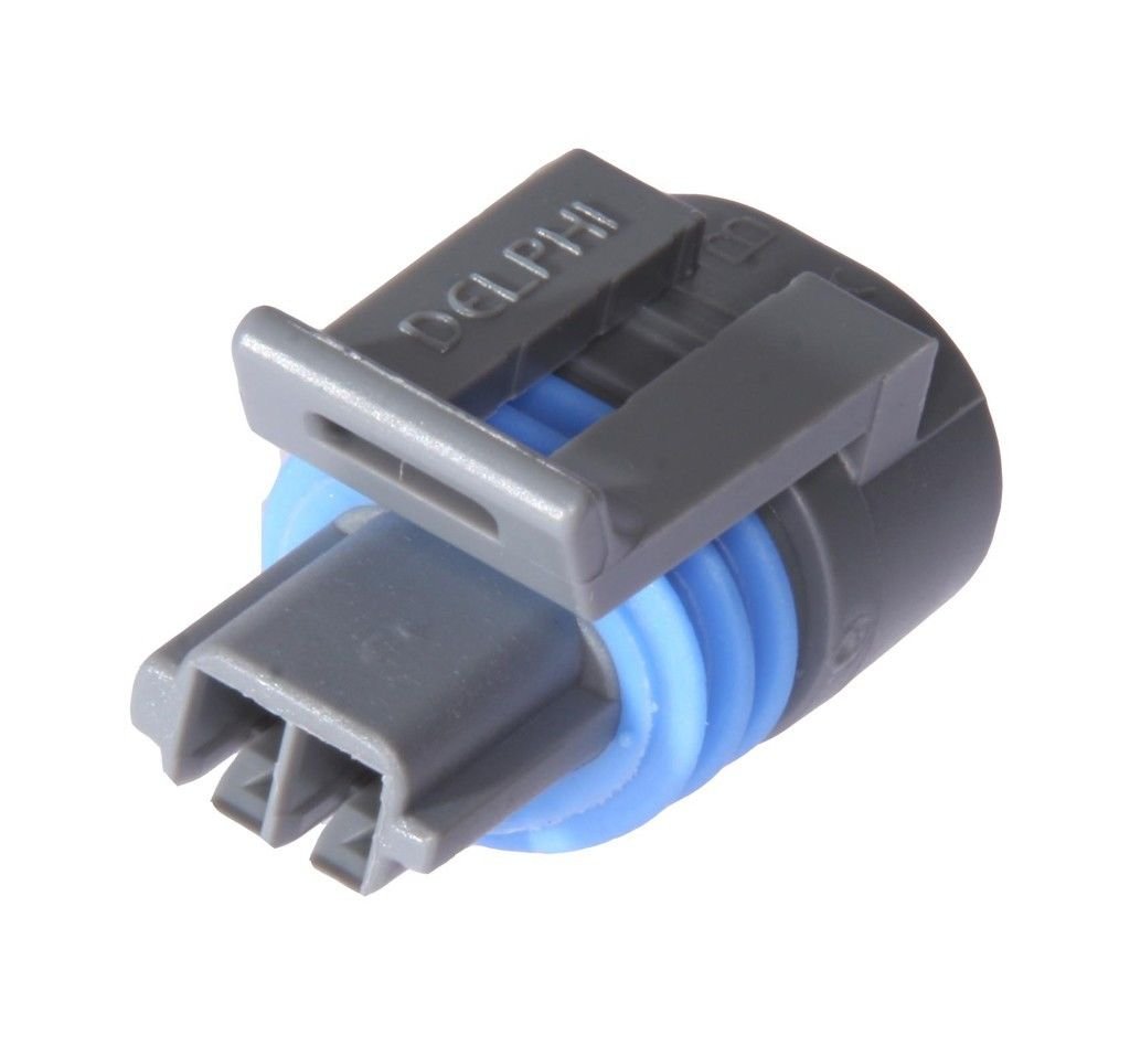 2P FM ME GRY Automotive Electrical Connectors - 150.2 Series (50-Pack) | Waterproof Car Wire Connectors for Engine, Lighting & Audio Systems