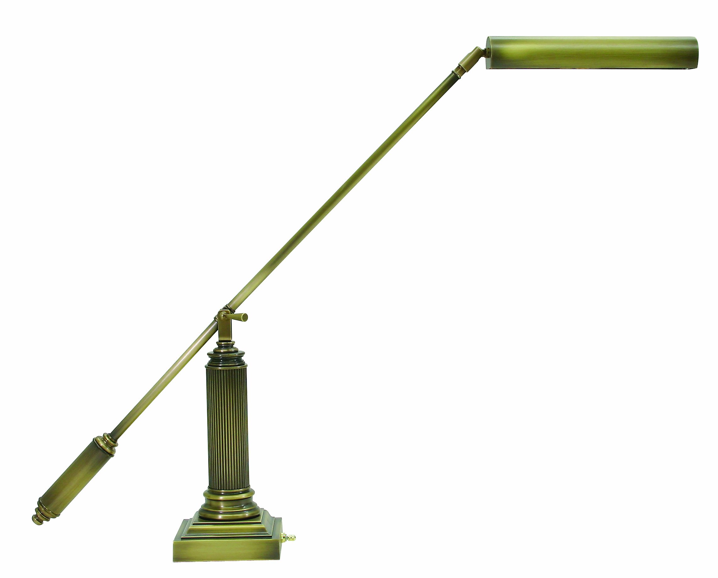 House of Troy P10-191-71 26-Inch Adjustable Counterbalance Piano Lamp & Desk Light in Antique Brass - Perfect for Music Practice, Reading & Office Workspaces