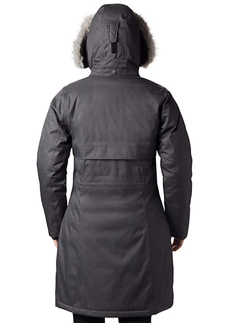 Columbia Women's Apres Arson II Down Long Omni-Heat Hooded Winter Jacket - Black, Medium | Waterproof Insulated Parka for Cold Weather & Outdoor Activities