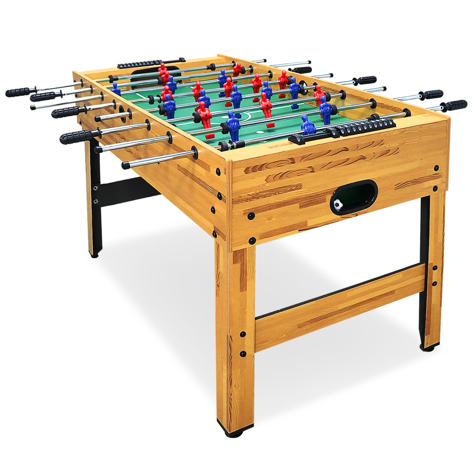 SEYDREY 48-Inch Full-Size Foosball Table with 2 Soccer Balls & Scorekeeper - Heavy-Duty Tabletop Soccer Game for Home, Office, Game Room - Fun Indoor Sports Activity for Kids, Adults & Family Gatherings