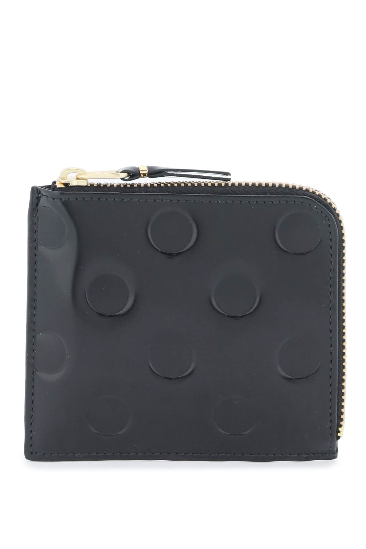Comme des Garcons Polka Dot Flat Wallet for Women & Men - Stylish RFID Blocking Slim Card Holder for Everyday Use & Travel