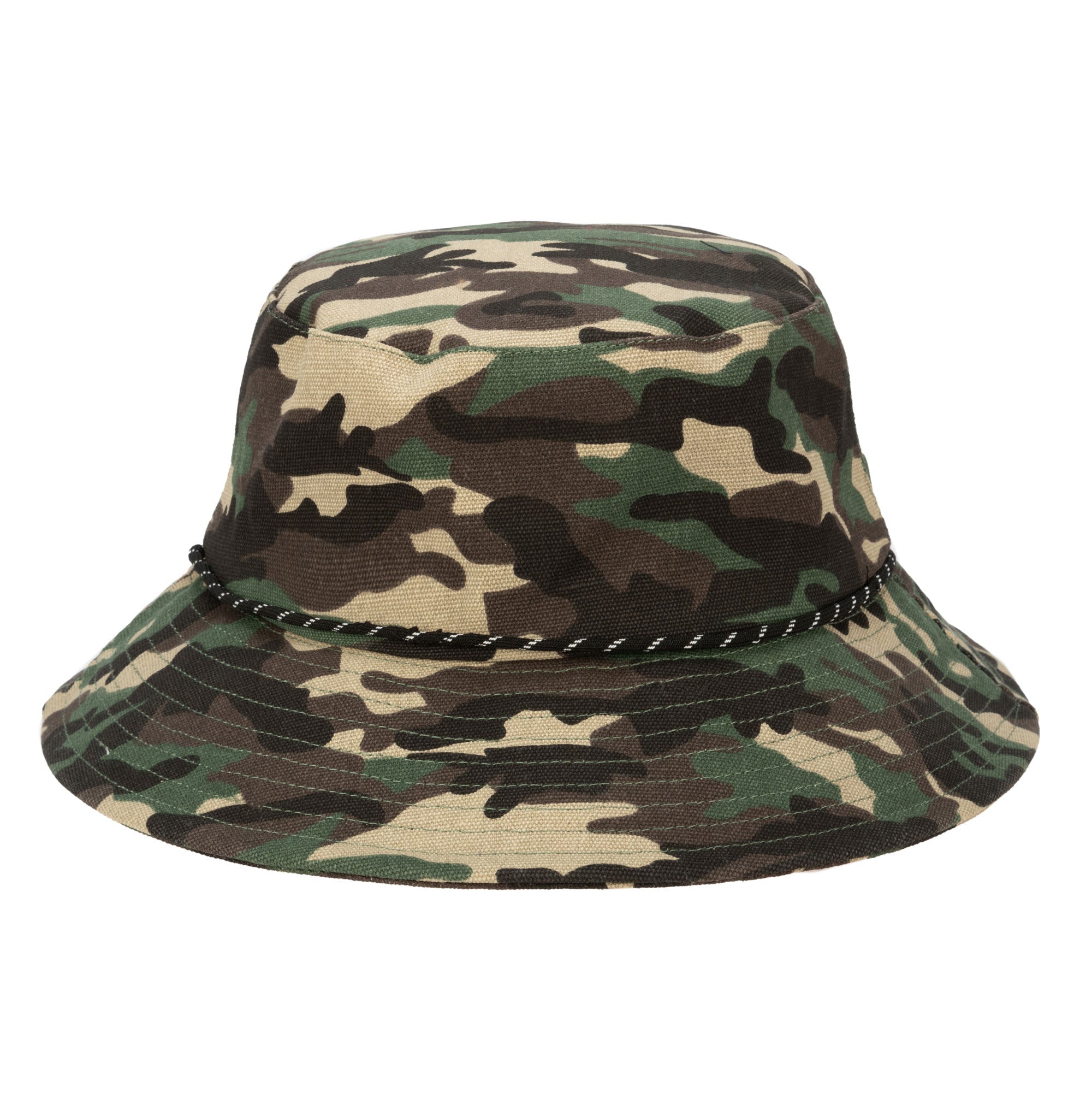 Camo Print Bucket Hat - Lightweight & Breathable Cut and Sew Sublimated Design for Outdoor Activities, Fishing, Hiking, and Beach Trips