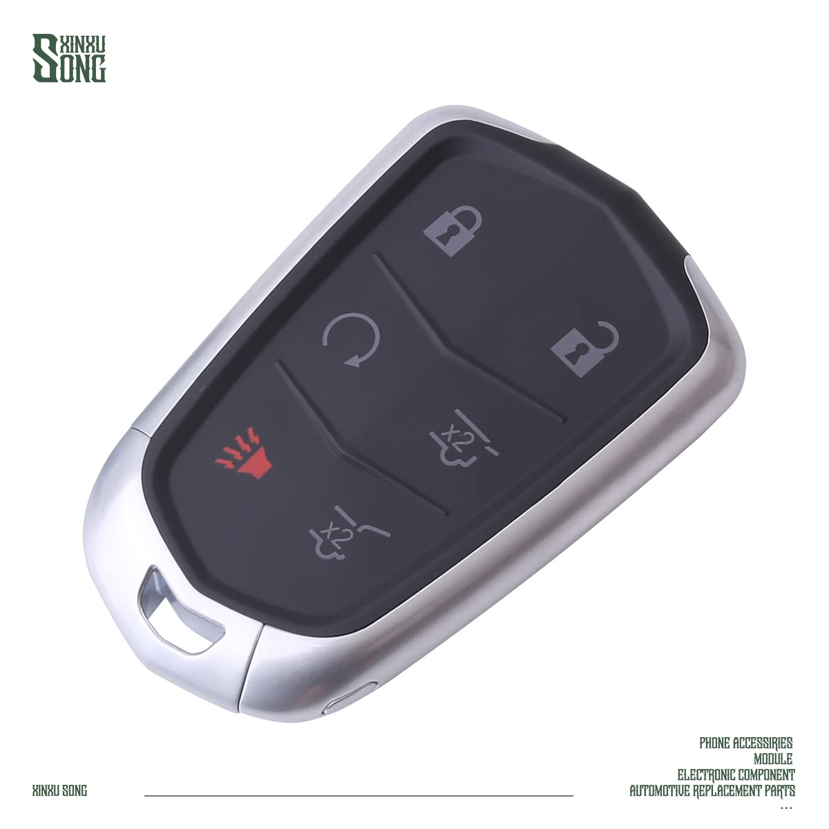 HYQ2AB 6-Button Car Key Fob Replacement for 2015-2020 Cadillac Escalade & Escalade ESV - Keyless Entry Remote Control (1551A-2AB) | Perfect for Vehicle Access & Security