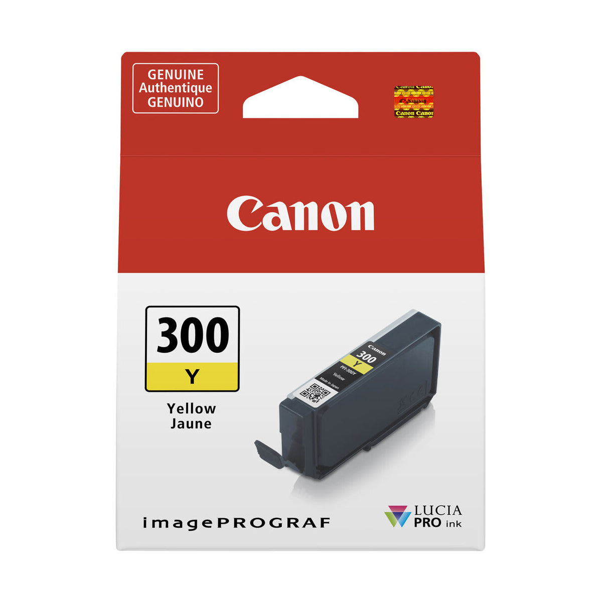 Canon PRO 300 PFI-300 Yellow (Y) Ink Cartridge - High-Quality Photo Printing for Professional Photographers & Artists