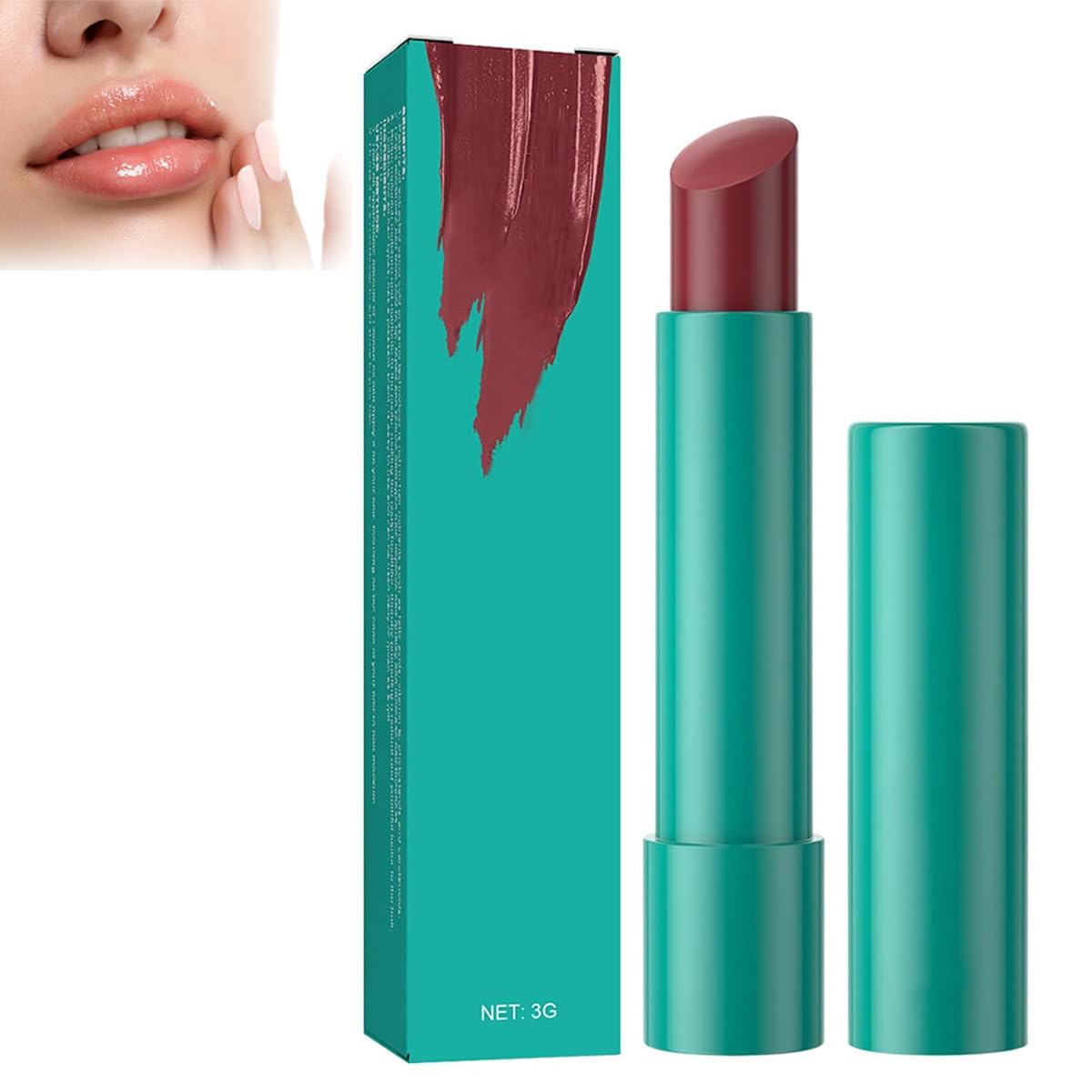Thrive Sheer Strength Hydrating Lip Tint - Long Lasting Matte Balm, Non-Sticky Formula, Berry Red (06#) - Perfect for Daily Wear & Special Occasions