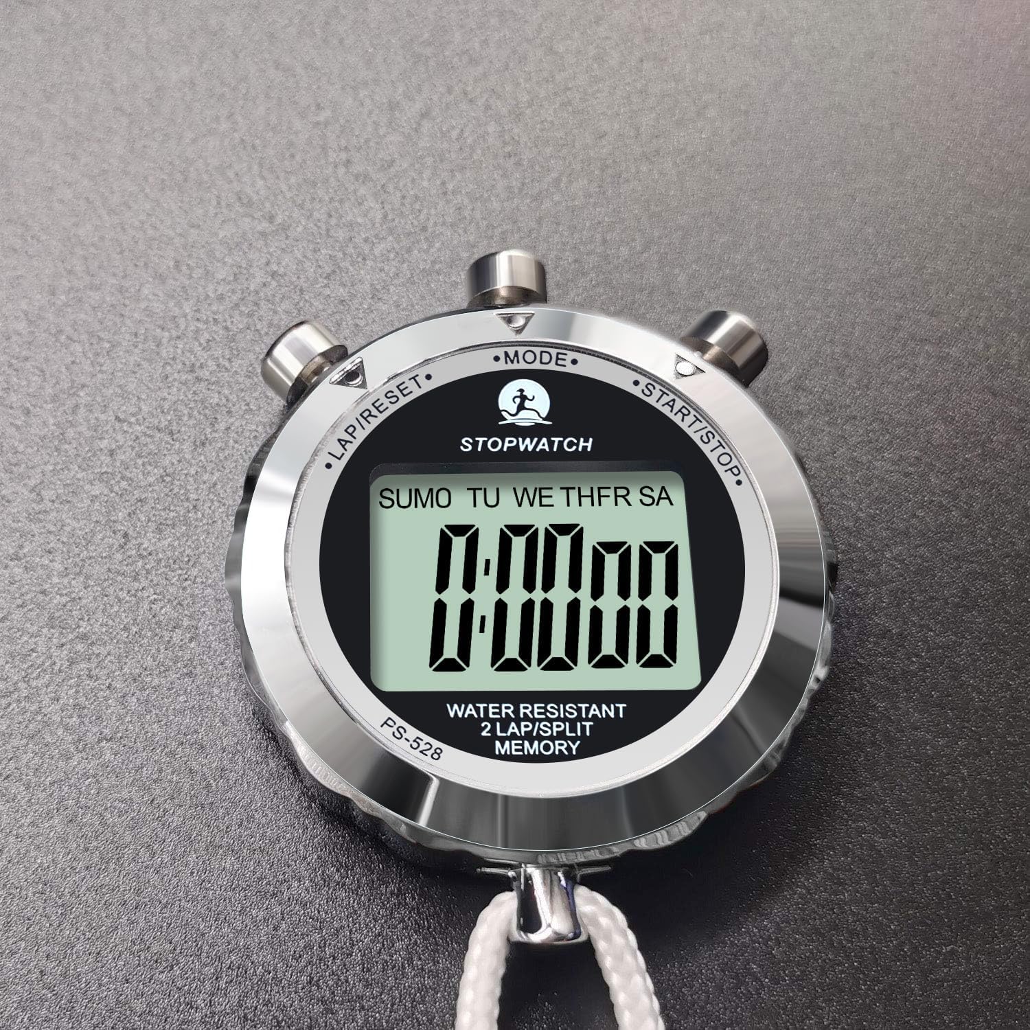Premium Metal Sports Stopwatch - 10/100/400 Lap Memory, 0.01s & 0.001s Precision Timing with Countdown & Alarm | Ideal for Running, Coaching, Track & Field Training, and Fitness Timing