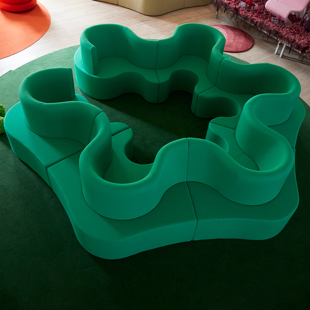 Cloverleaf Modular Sectional Sofa - Customizable Living Room Furniture for Modern Home & Office Use