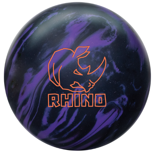 Brunswick Rhino Purple/Black Bowling Ball - High Performance for Strikes & Spares | Perfect for League Play & Tournaments