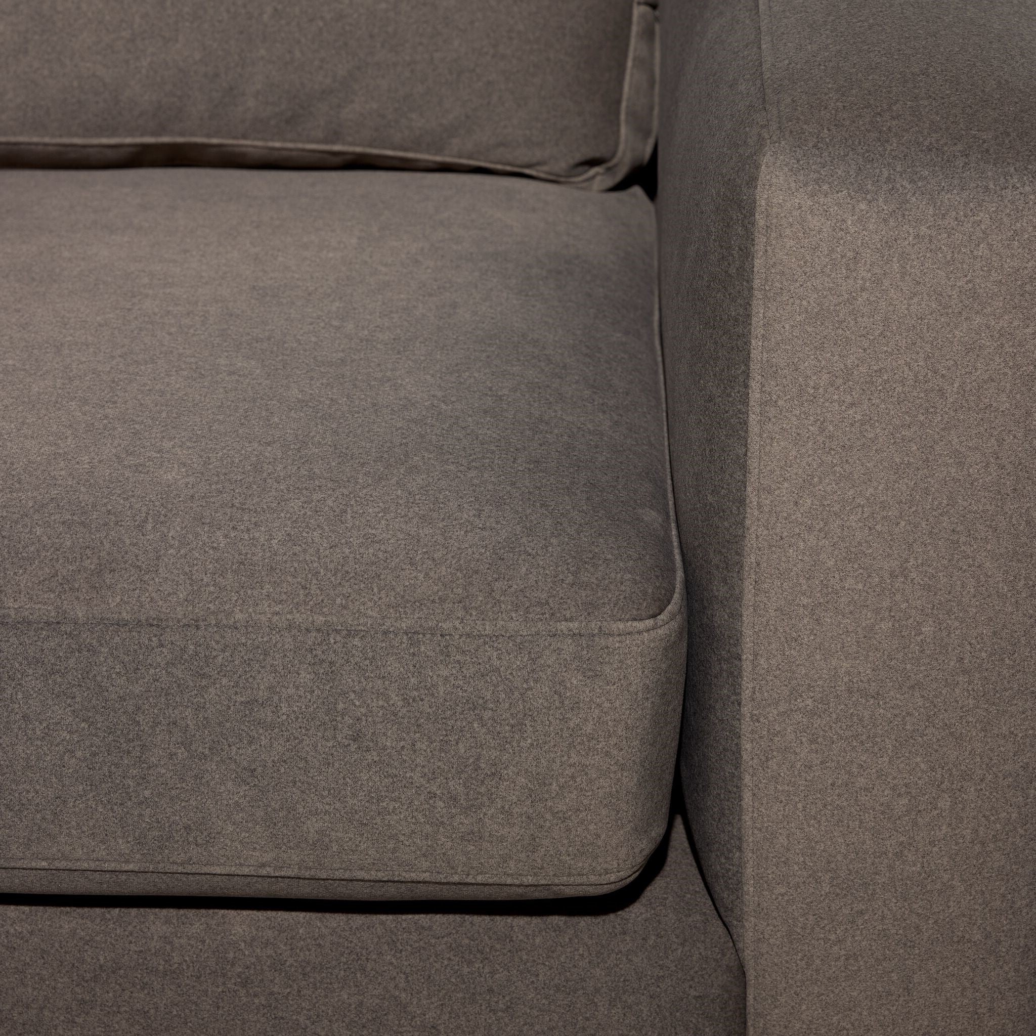 Modern 2-Piece Left Facing Sectional Sofa Set in Arlo Brown - Perfect for Living Room, Family Room or Home Theater Seating