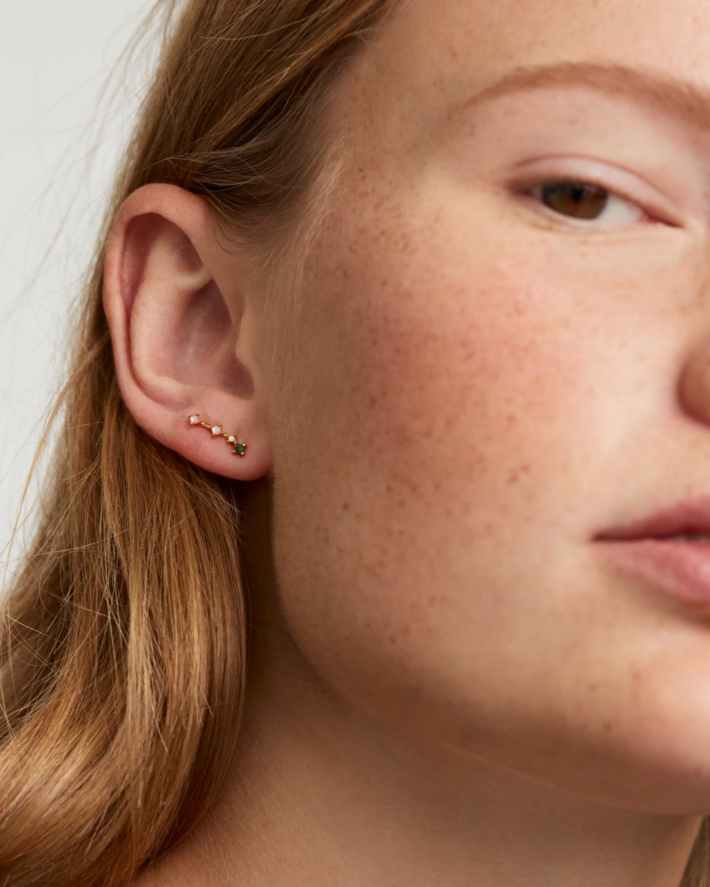 Aries Zodiac Sign Earrings for Women - Gold Plated Constellation Jewelry Gift for Birthday, Anniversary & Everyday Wear