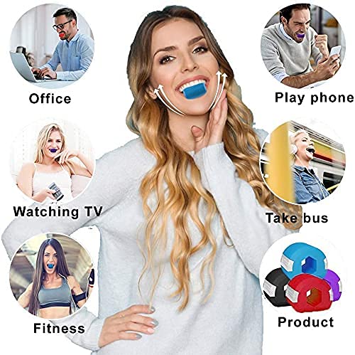 Kixre Jaw Exerciser Trainer - Double Chin Reducer & Jawline Toner for Men & Women | Facial Exercise Device for Slimmer Face & Defined Jawline | Use for Home Workout, Fitness Routine & Facial Yoga