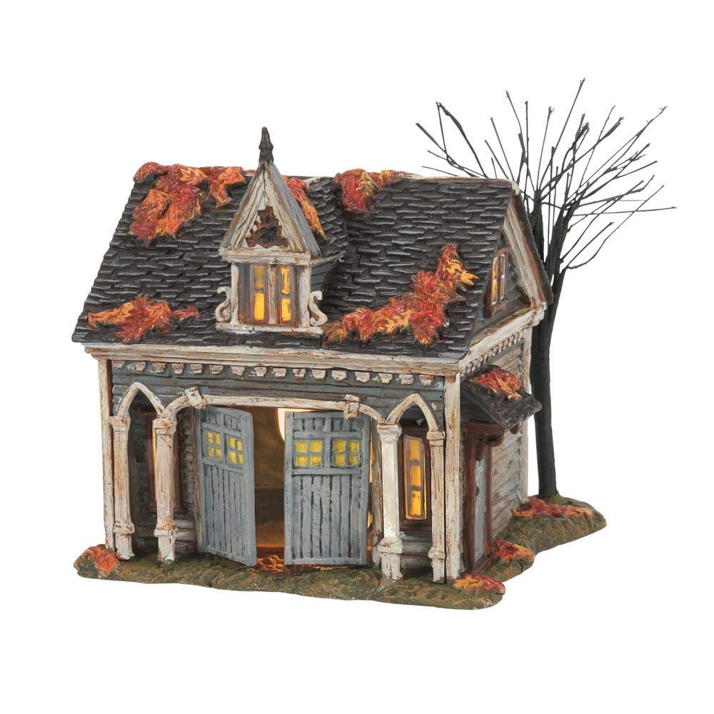 Department 56 Hot Properties Village The Munster Carriage House Lighted Building - Collectible Christmas Village Display for Holiday Home Decor, Gift for Horror Fans & Halloween Enthusiasts - Perfect for Mantel, Shelf or Tabletop Scenes