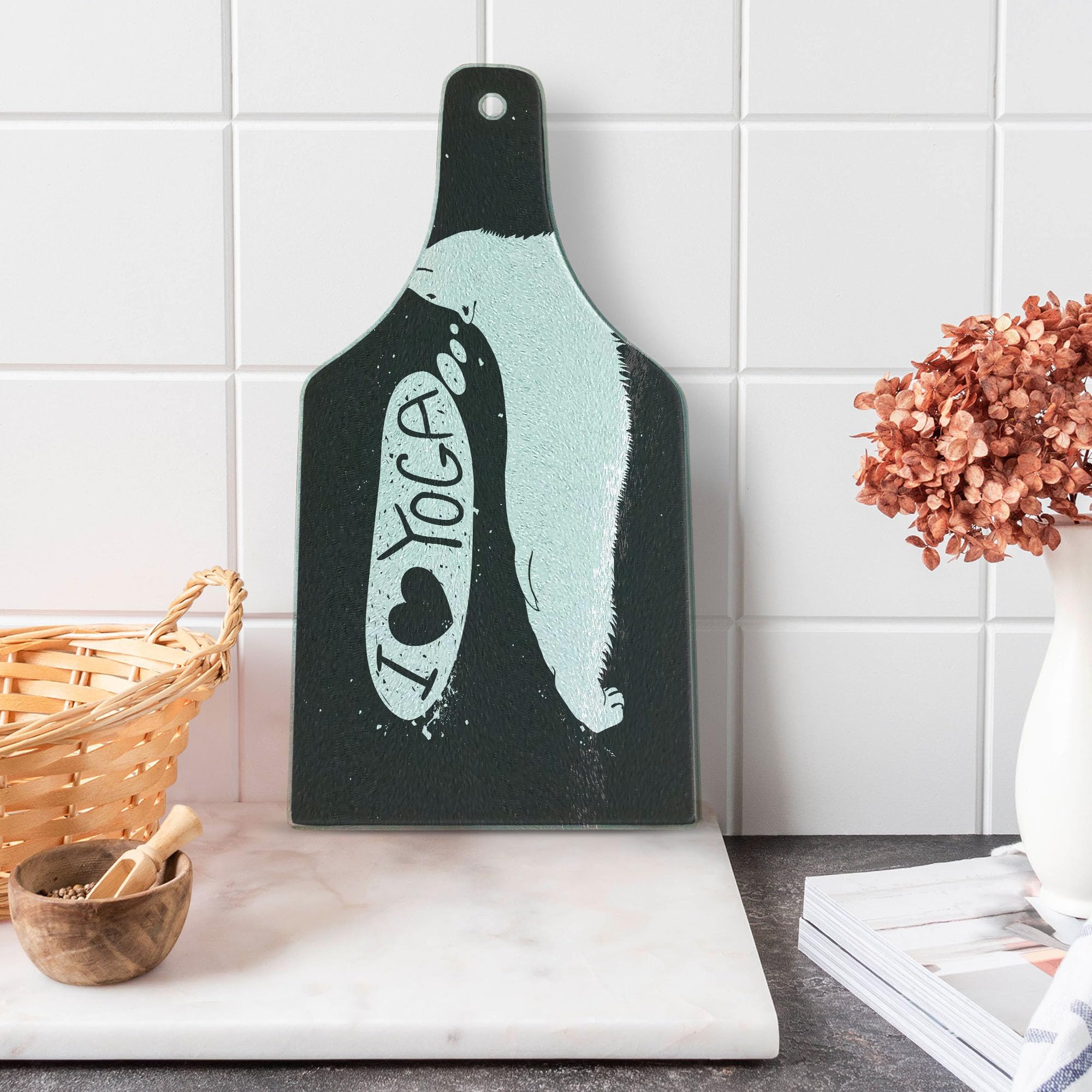 Ambesonne Yoga Cutting Board - Polar Bear 
