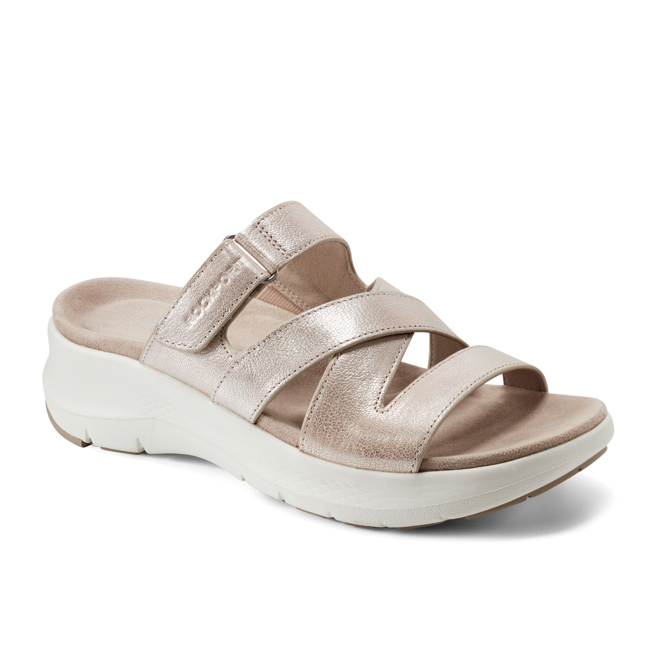 Women's Qwyn Slip-On Open Toe Strappy Casual Sandals - Comfortable Summer Walking Shoes for Beach, Vacation & Everyday Wear