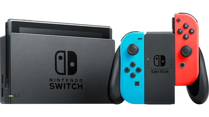 Nintendo Switch Console - Portable Gaming System with Joy-Con Controllers, HD Display & Online Play - Perfect for Home, Travel & Multiplayer Gaming