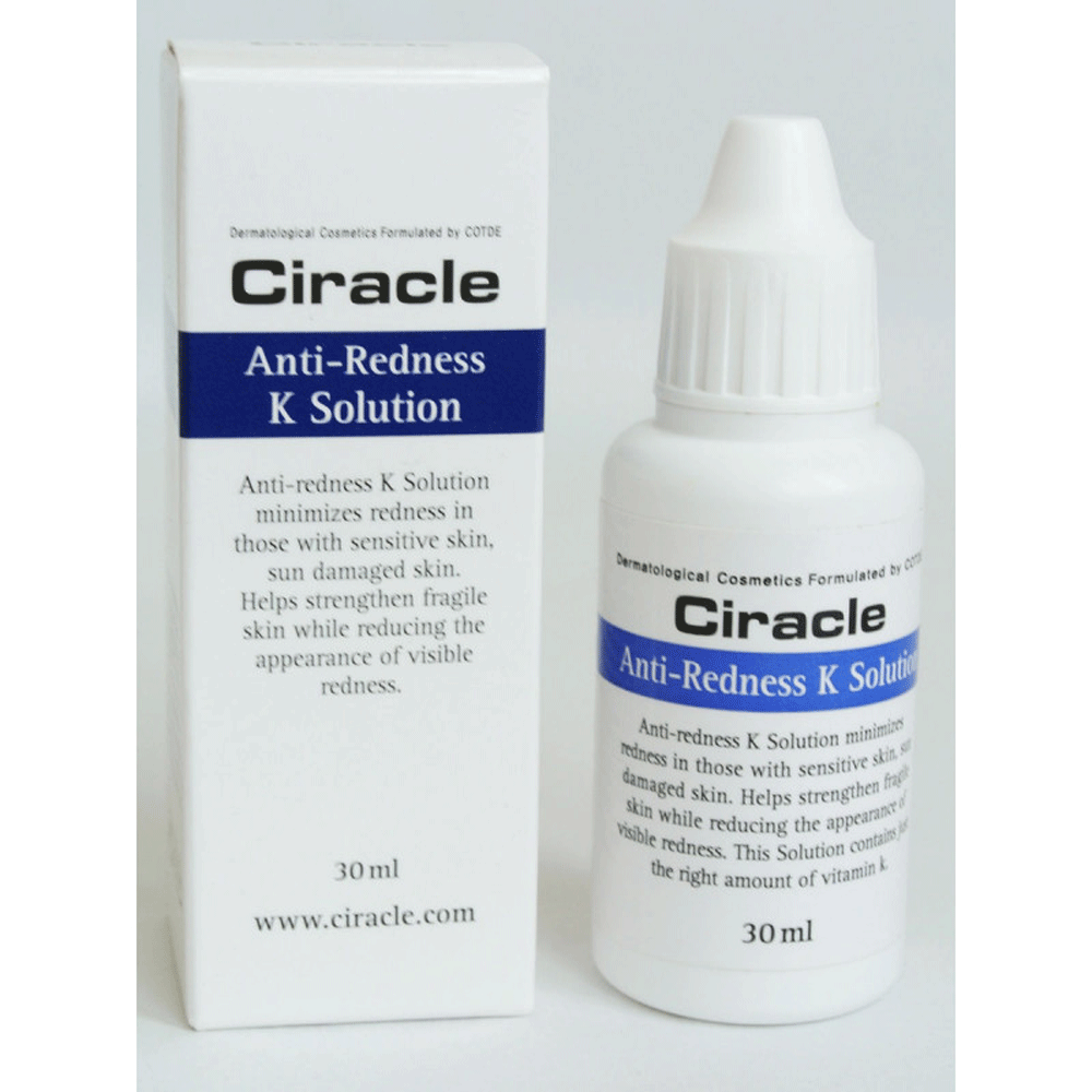 Ciracle Anti Redness K Solution 30ml - Korean Skincare for Rosacea & Redness Relief - Perfect for Sensitive Skin & Post-Treatment Care