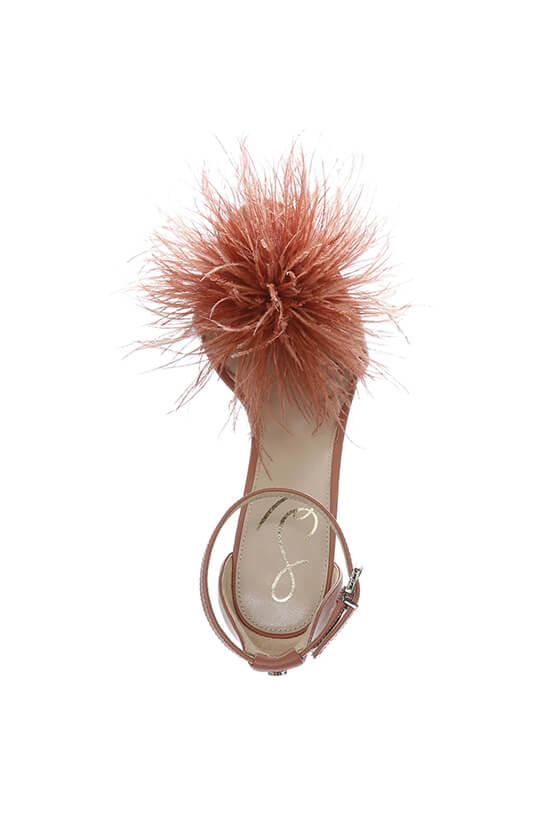 YARO Feather Heel Sandals for Women - Comfortable Summer Beach Wedding Shoes with Adjustable Straps | Perfect for Outdoor Parties, Vacations, and Casual Wear