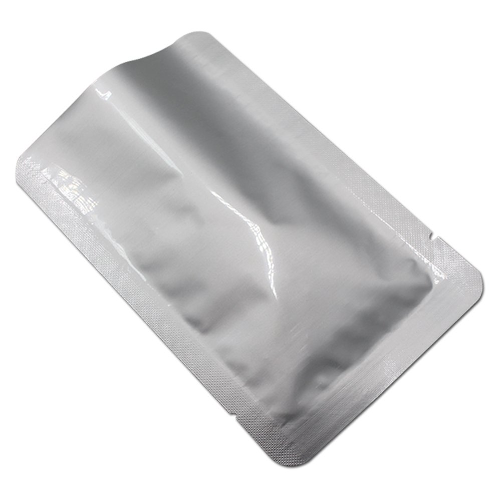 FERENLI 100-Pack Mylar Flat Heat Sealing Bags for Coffee, Tea & Food Storage | 2.76x4.72 Inch Pure Aluminum Foil Vacuum Sealer Pouches with Tear Notch | Long-Term Freshness for Coffee Beans, Herbs, Spices & Dry Goods | Perfect for Home, Kitchen & Pantry Organization