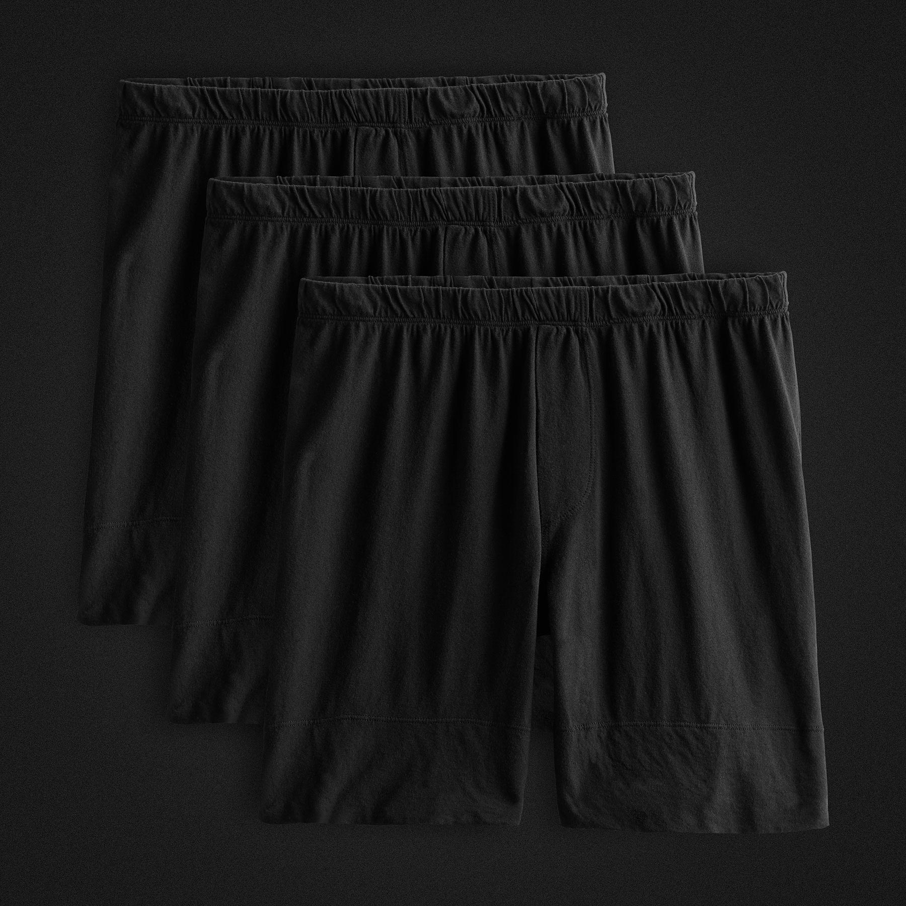 Classic Cotton Boxer Shorts 3-Pack - Soft Breathable Men's Underwear - Black - Perfect for Sleep, Lounge & Everyday Comfort