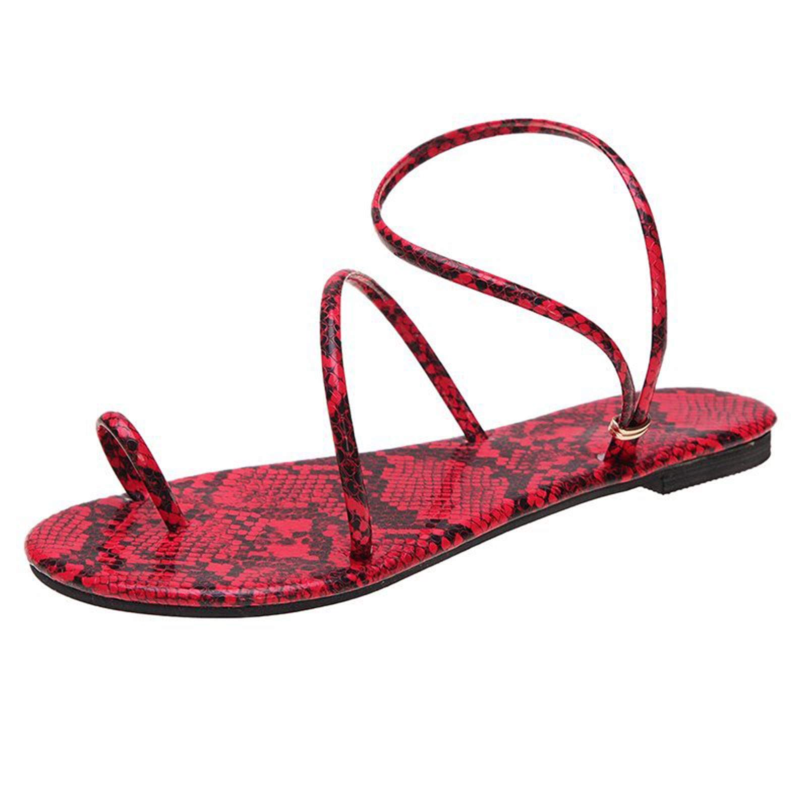 Women's Fashion Flat-Bottom Flip Flop Sandals - Large Size Comfortable Beach Shoes for Summer Vacation, Poolside & Outdoor Walking