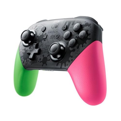 Splatoon 2 Edition Nintendo Switch Pro Controller - Wireless Gamepad for Nintendo Switch - Compatible with All Switch Games - Perfect for Multiplayer Gaming & Competitive Play