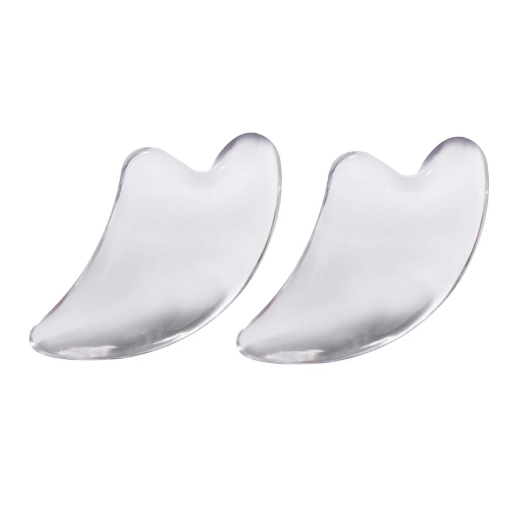 2pcs Gua Sha Facial Massage Tool Set - Jade & Rose Quartz Scraping Board for Skin Care, Lymphatic Drainage & Relaxation - Perfect for Home Spa, Anti-Aging Routine & Self-Care Rituals