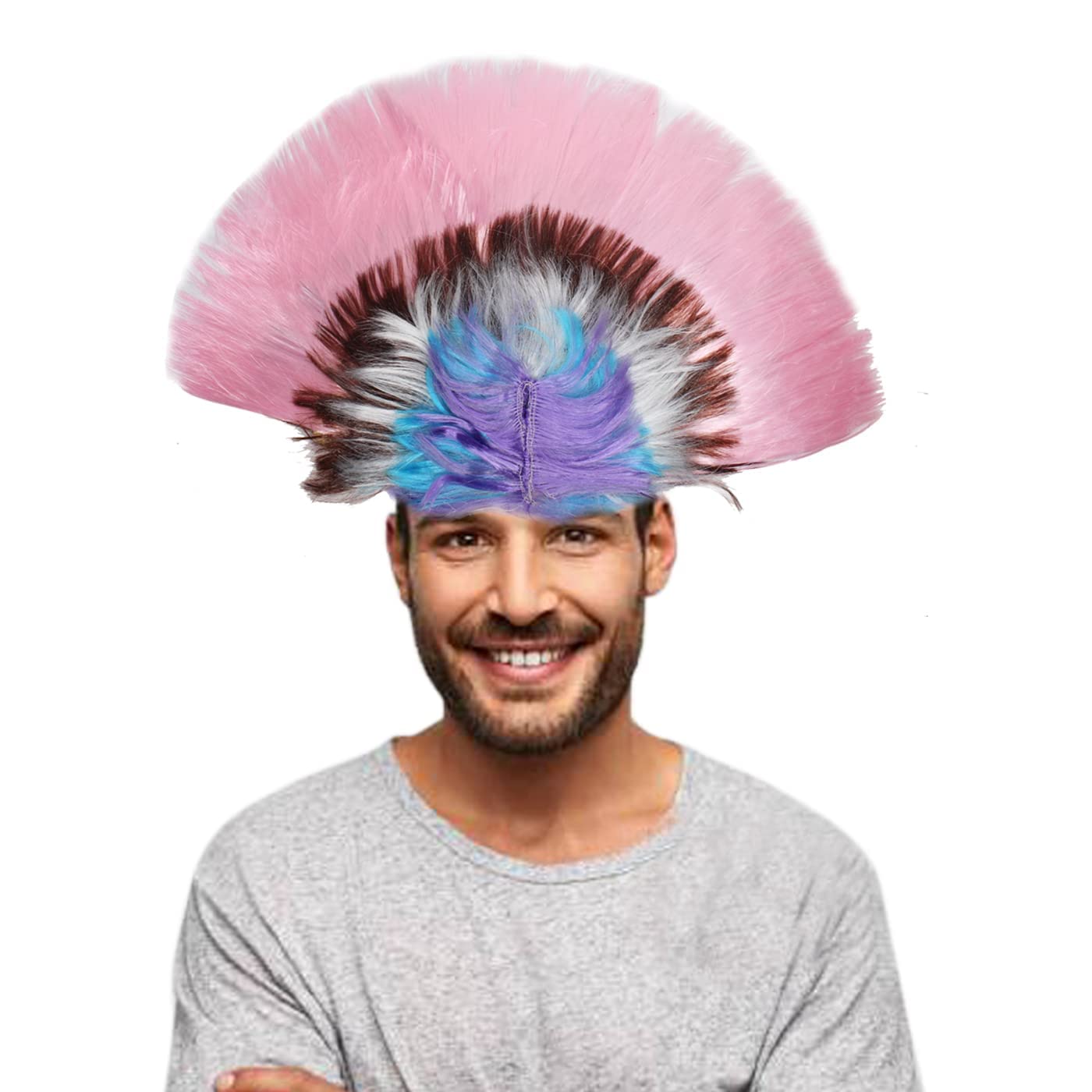 Funny Hen Shaped Party Ponytail Wig - Long Artificial Hair Costume Wig for Fancy Dress, Halloween, Birthday & Theme Parties - Great for Kids & Adults (Pack of 1) - Perfect for Costume Parties, Cosplay Events, and Funny Photo Shoots