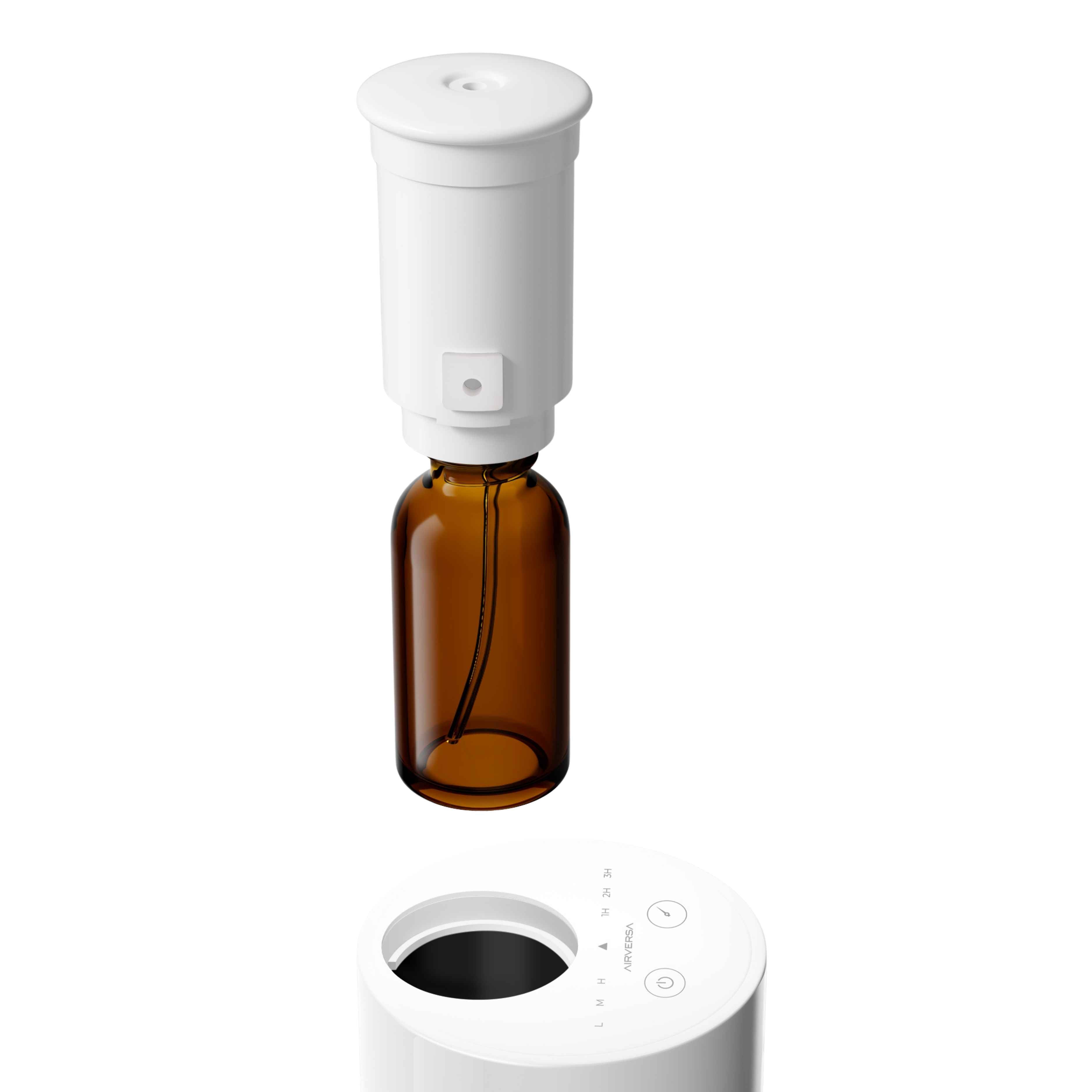 Airversa Scenta Basic Waterless Aroma Diffuser - Essential Oil Diffuser for Home & Office, White - Perfect for Relaxation, Yoga, Meditation & Aromatherapy