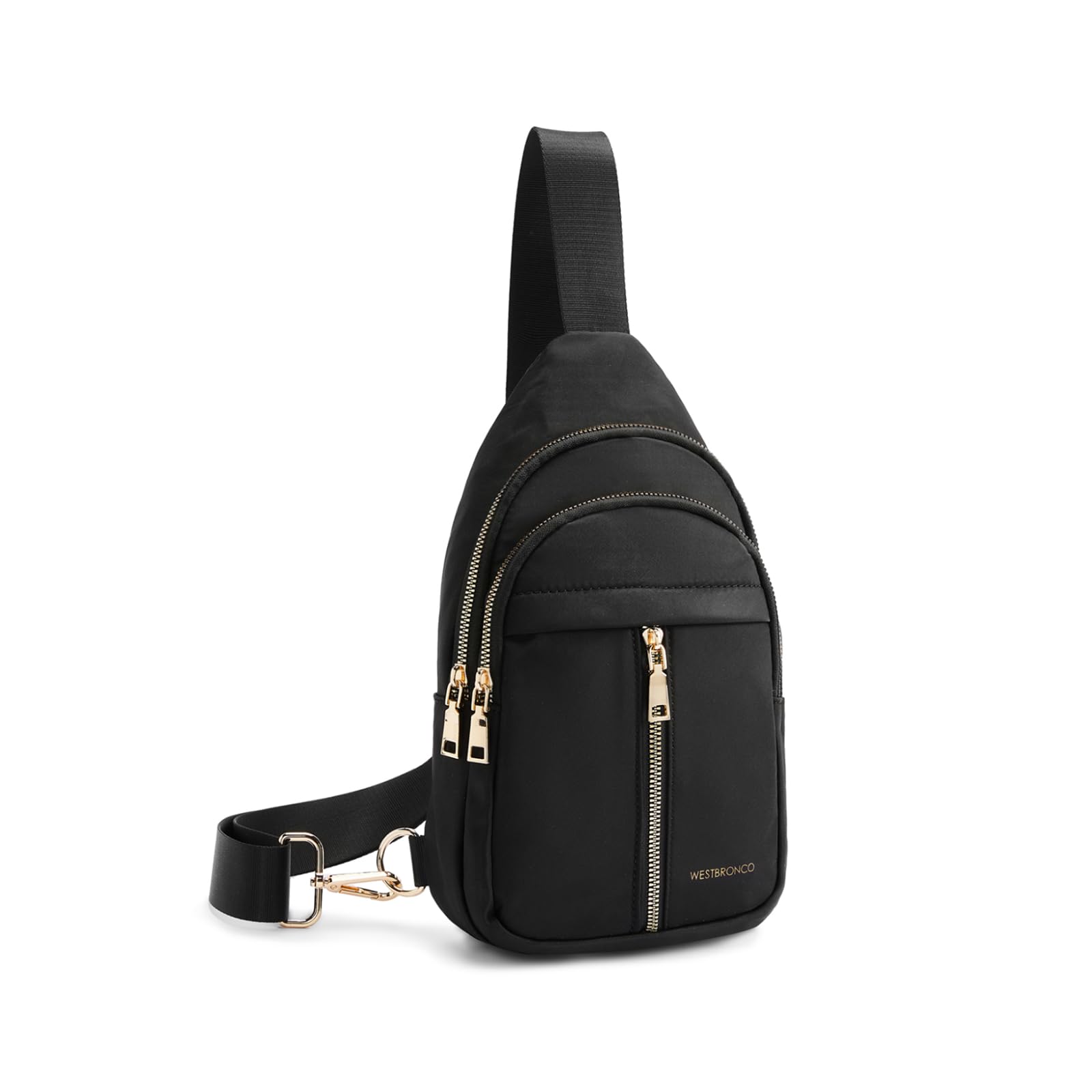 Women's Lightweight Nylon Sling Bag - Large Capacity Crossbody Fanny Pack for Travel & Daily Use